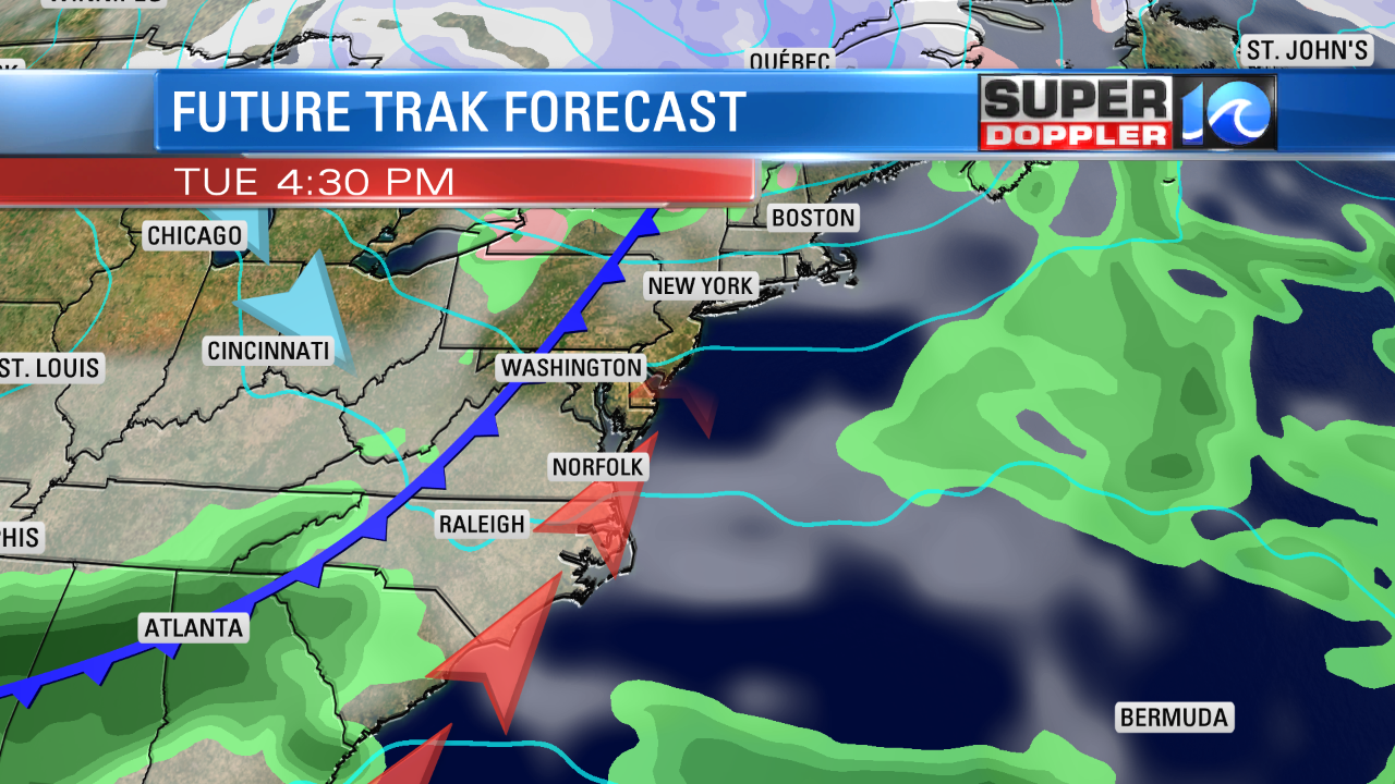 TUESDAY'S WEATHER PATTERN