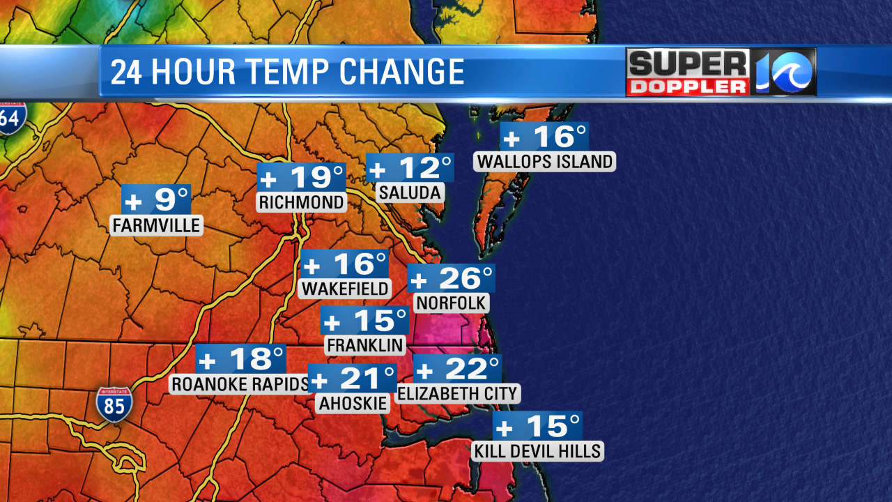 24 Hour Temperature Change