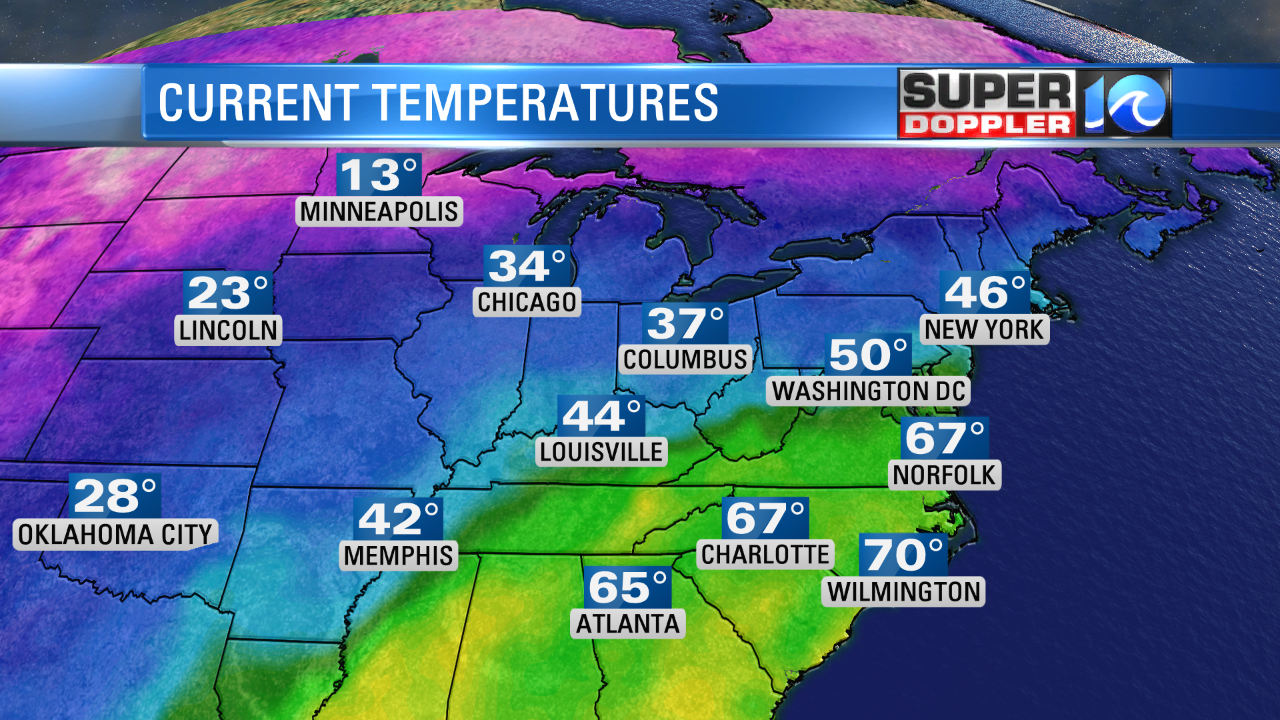 Regional Temps This Morning