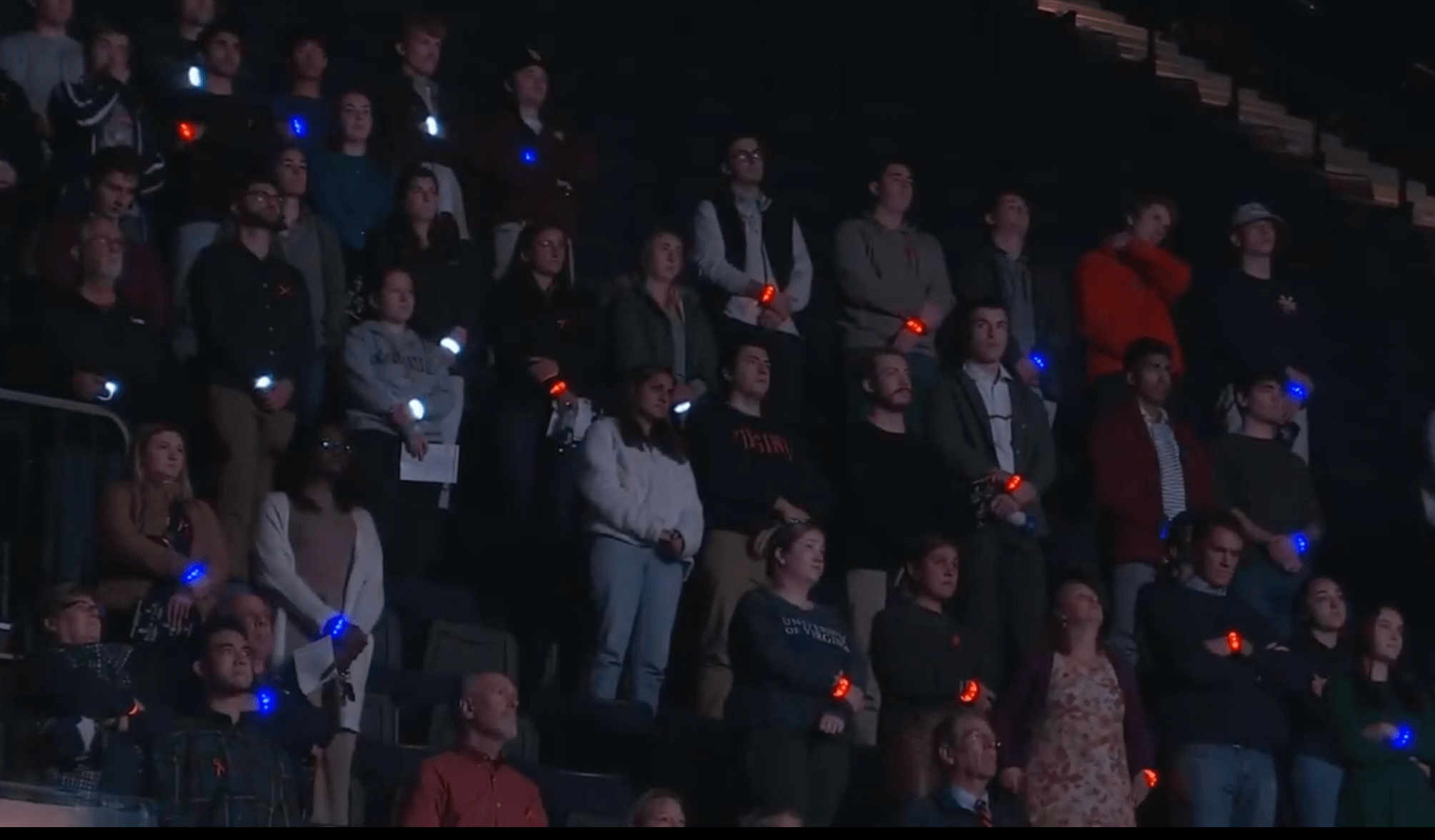 UVA students at memorial service