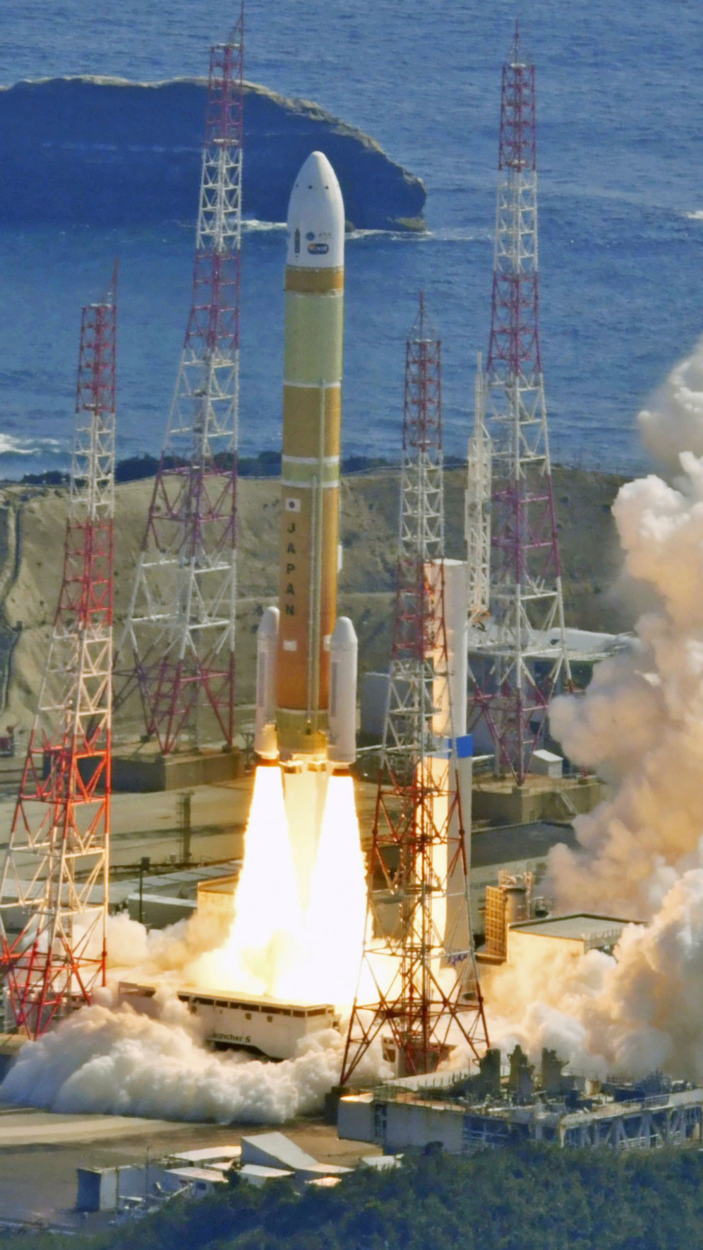 An H3 rocket lifts off from Tanegashima Space Center in Kagoshima, southern Japan on March 7, 2023. Japan's space agency on Tuesday, Feb. 13, 2024, postponed the second test flight of its new flagship rocket H3 series that was planned for this week because of bad weather forecasts at the launch site, as space officials scramble scramble to ensure a successful liftoff a year after a failed debut flight. (Kyodo News via AP)