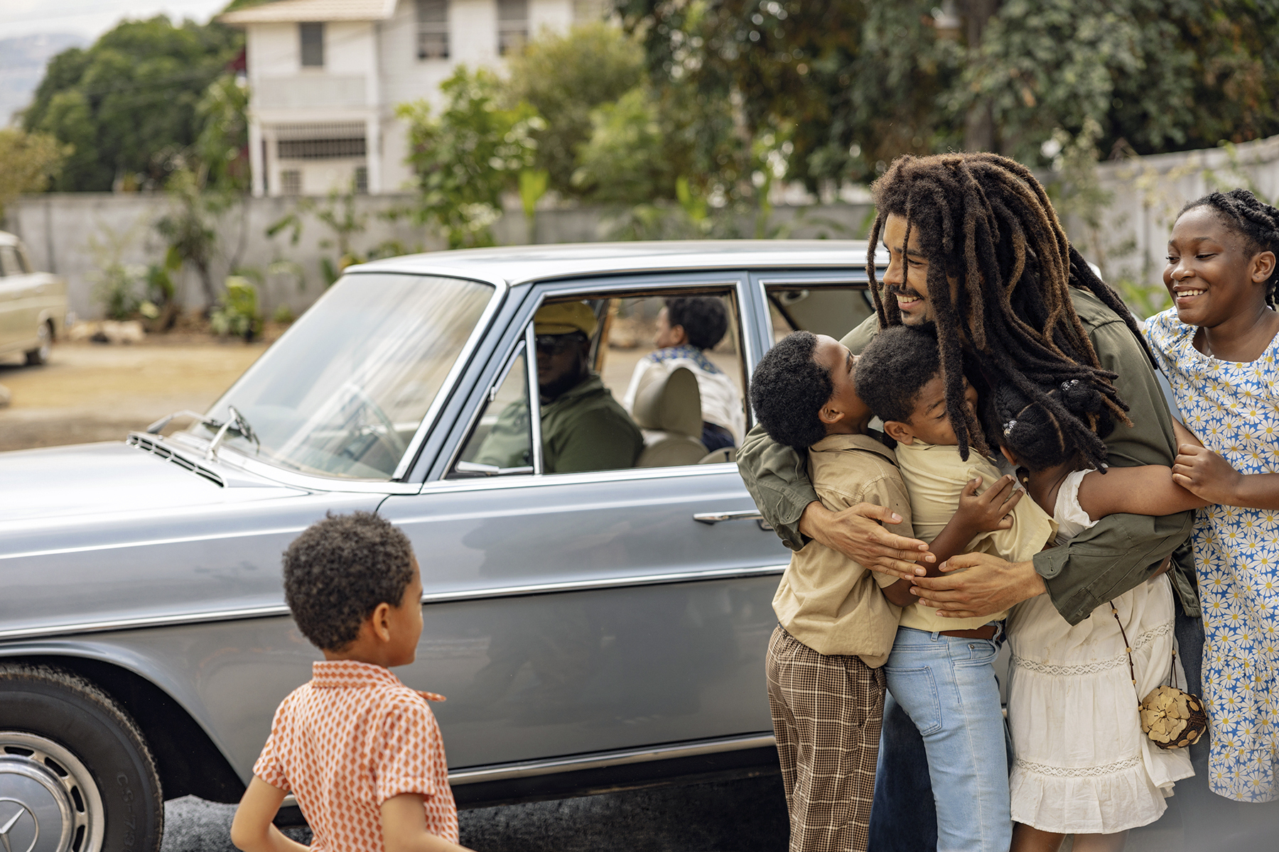 This image released by Paramount Pictures shows Kingsley Ben-Adir in "Bob Marley: One Love." (Chiabella James/Paramount Pictures via AP)