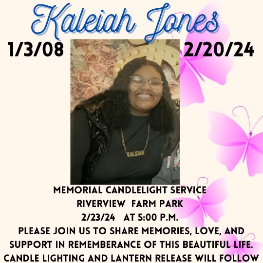 Kaleiah Jones Candlelight Vigil