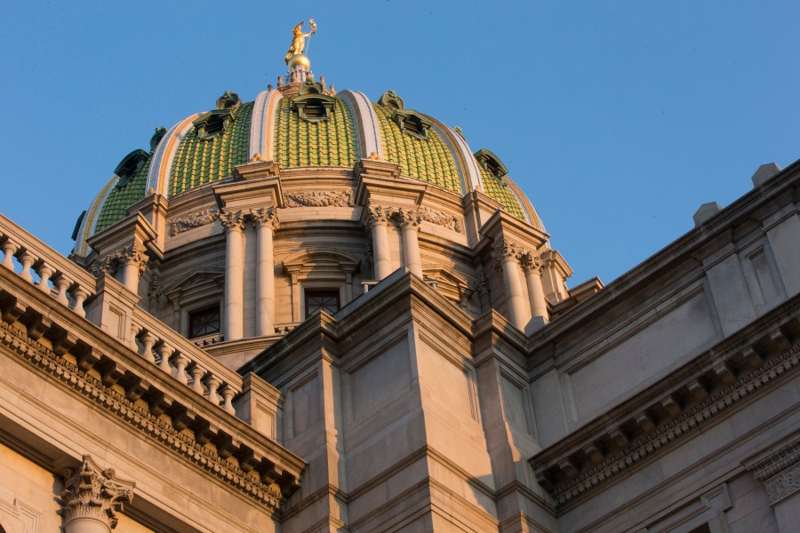 FILE - Shown is the Pennsylvania Capitol building, Dec. 8, 2015, at the state Capitol in Harrisburg, Pa. Months before Donald Trump's assassination attempt, some Pennsylvania lawmakers had proposed to outlaw the type of rifle used in the shooting. (AP Photo/Matt Rourke, File)