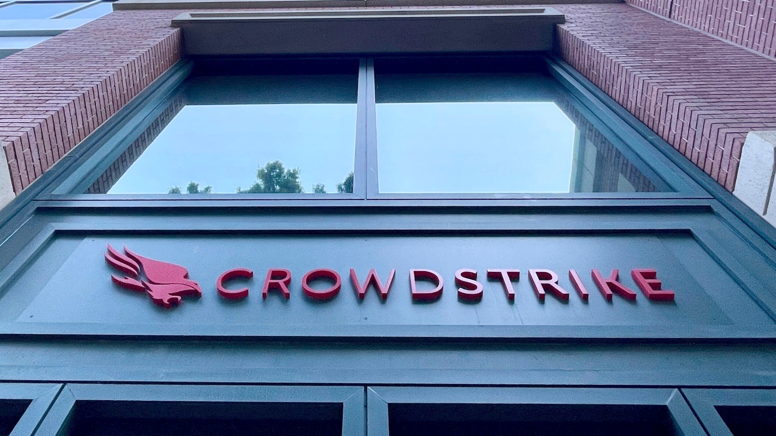 A Crowdstrike office is shown in Sunnyvale, Calif., on Friday, July 19, 2024. An overnight outage was blamed on a software update that cybersecurity firm CrowdStrike sent to Microsoft computers of its corporate customers including many airlines. (AP Photo/Haven Daley)