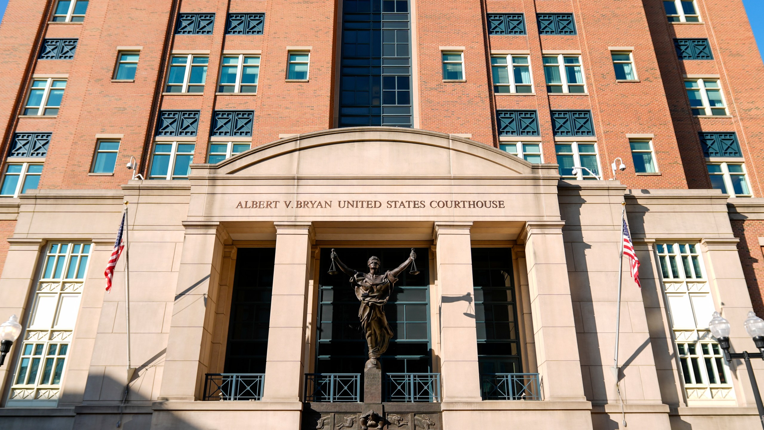 The U.S. District Court for the Eastern District of Virginia is seen Monday, Sept. 9, 2024, in Alexandria, Va. (AP Photo/Stephanie Scarbrough)