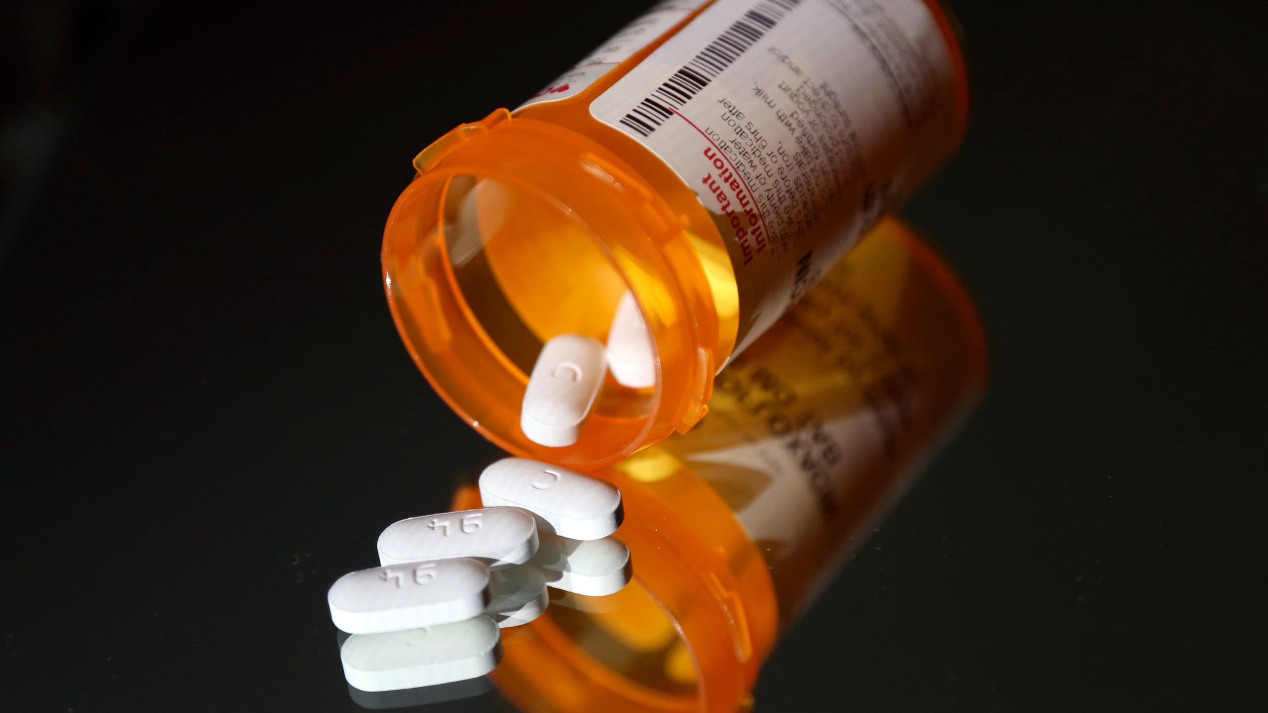 FILE - Pharmaceuticals are arranged for a photograph in North Andover, Mass., June 15, 2018. (AP Photo/Elise Amendola, File)