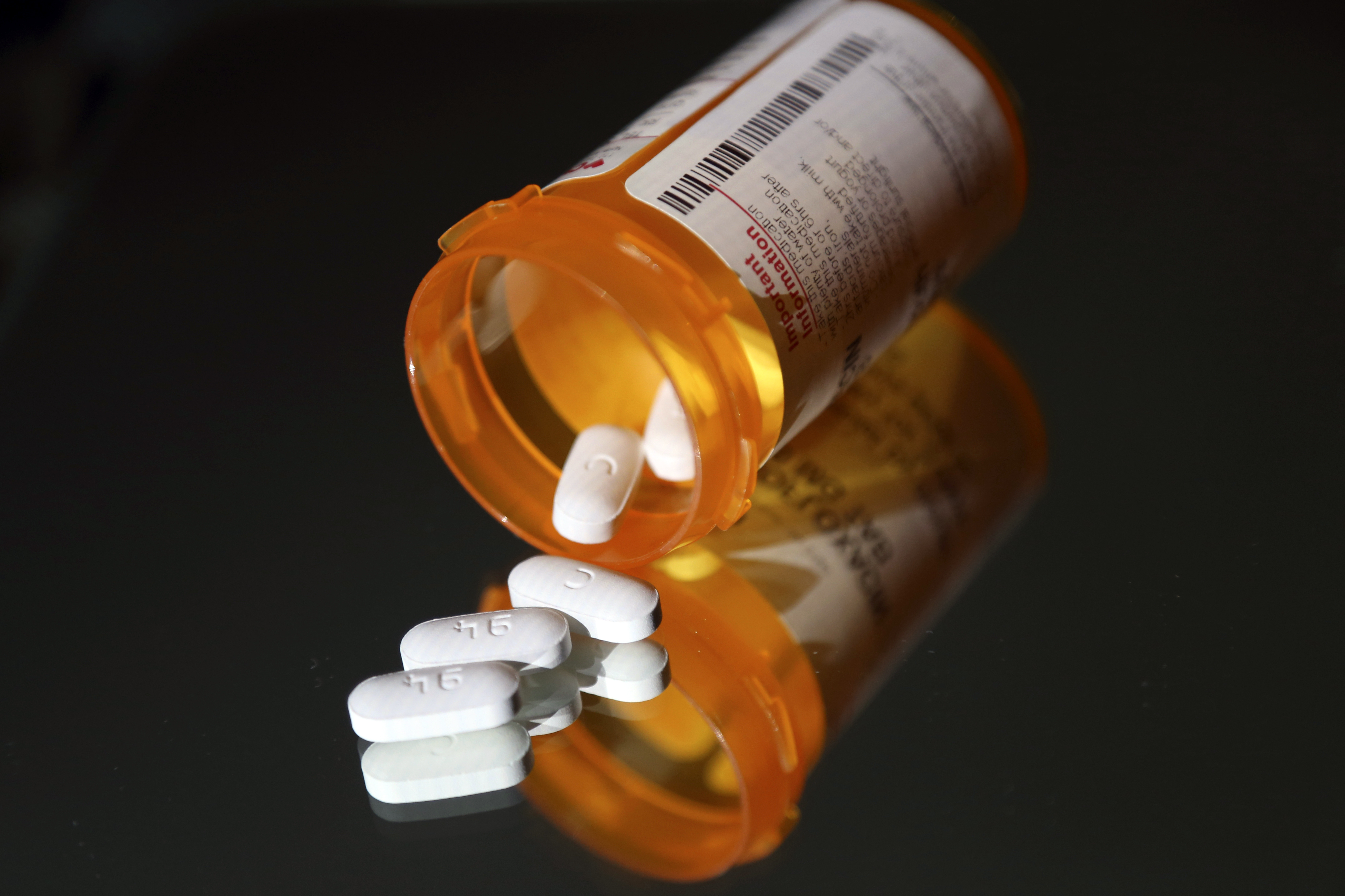 FILE - Pharmaceuticals are arranged for a photograph in North Andover, Mass., June 15, 2018. (AP Photo/Elise Amendola, File)