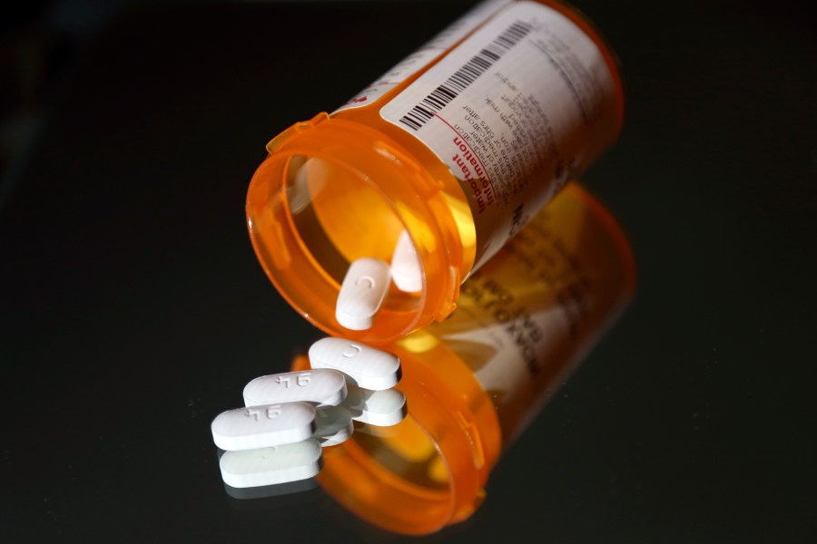 FILE - Pharmaceuticals are arranged for a photograph in North Andover, Mass., June 15, 2018. (AP Photo/Elise Amendola, File)