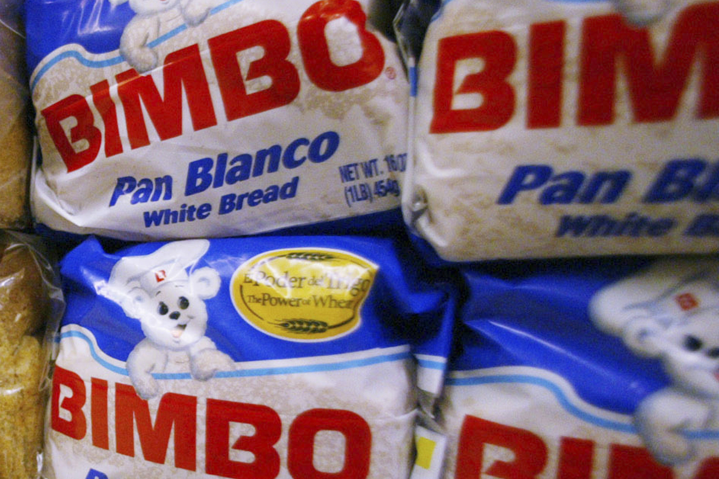 FILE - Bimbo bread is displayed on a shelf of a supermarket in Anaheim, Calif., on April 24, 2003. (AP Photo/Damian Dovarganes, Files)