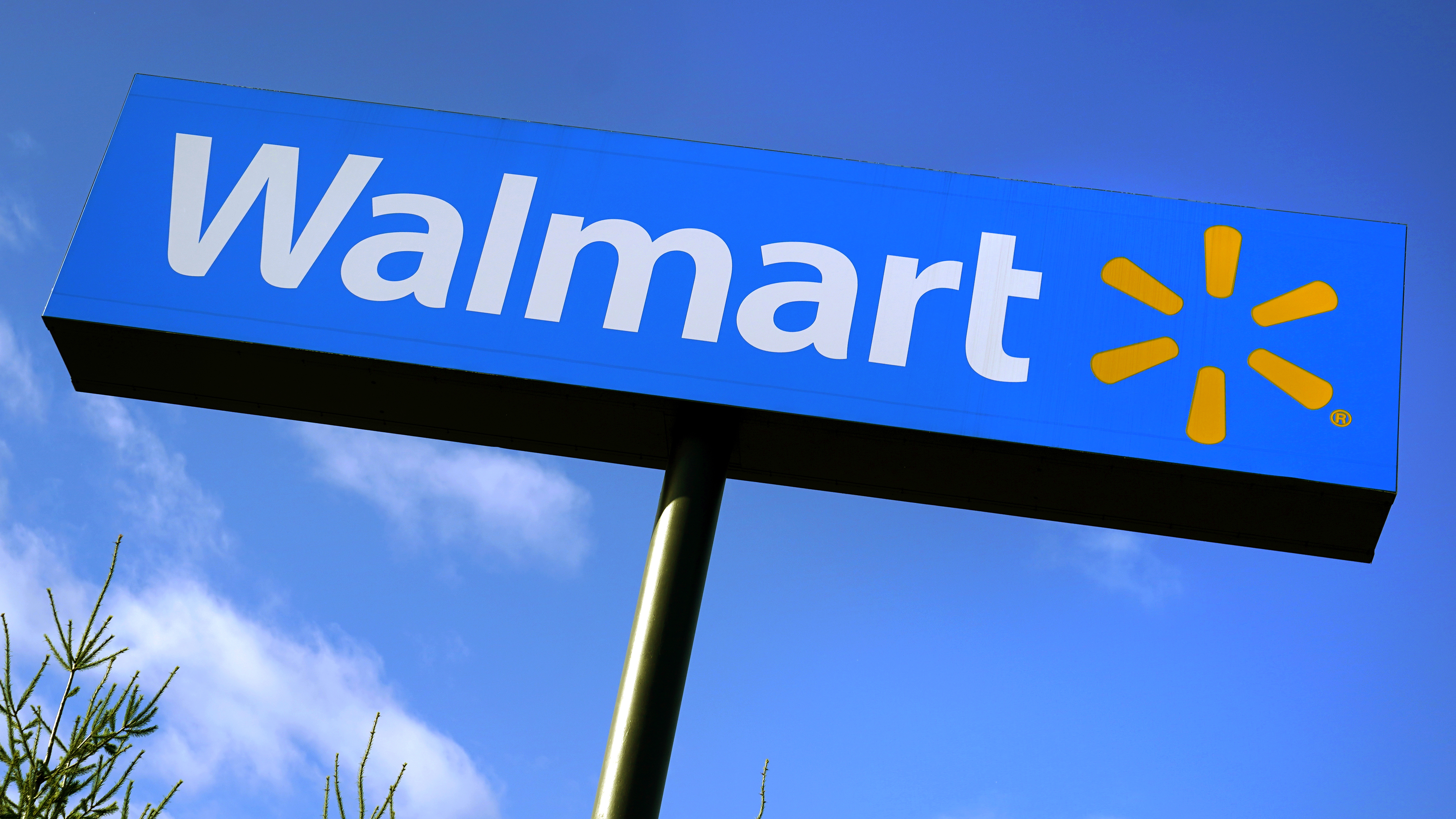 FILE - A Walmart store sign is visible from Route 28 Nov. 18, 2020, in Derry, N.H. (AP Photo/Charles Krupa, File)