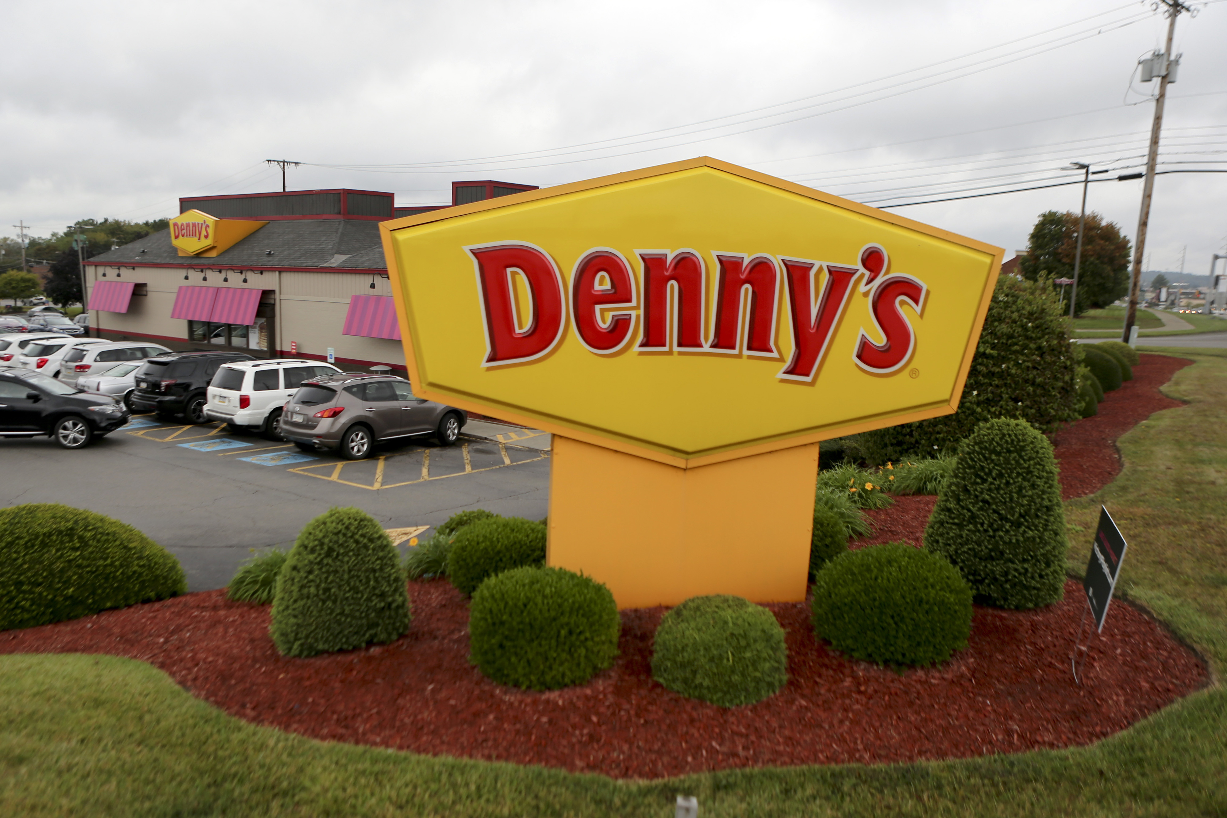 FILE - A Denny's restaurant is shown Sept. 14, 2017, in Cranberry, Pa.(AP Photo/Keith Srakocic, File)