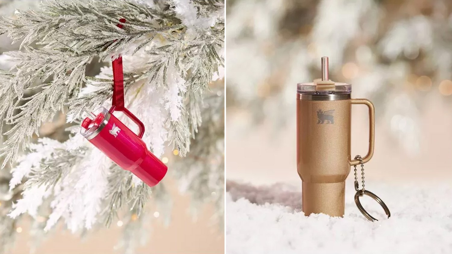 Target / Target just dropped mini Stanley tumbler Christmas ornaments