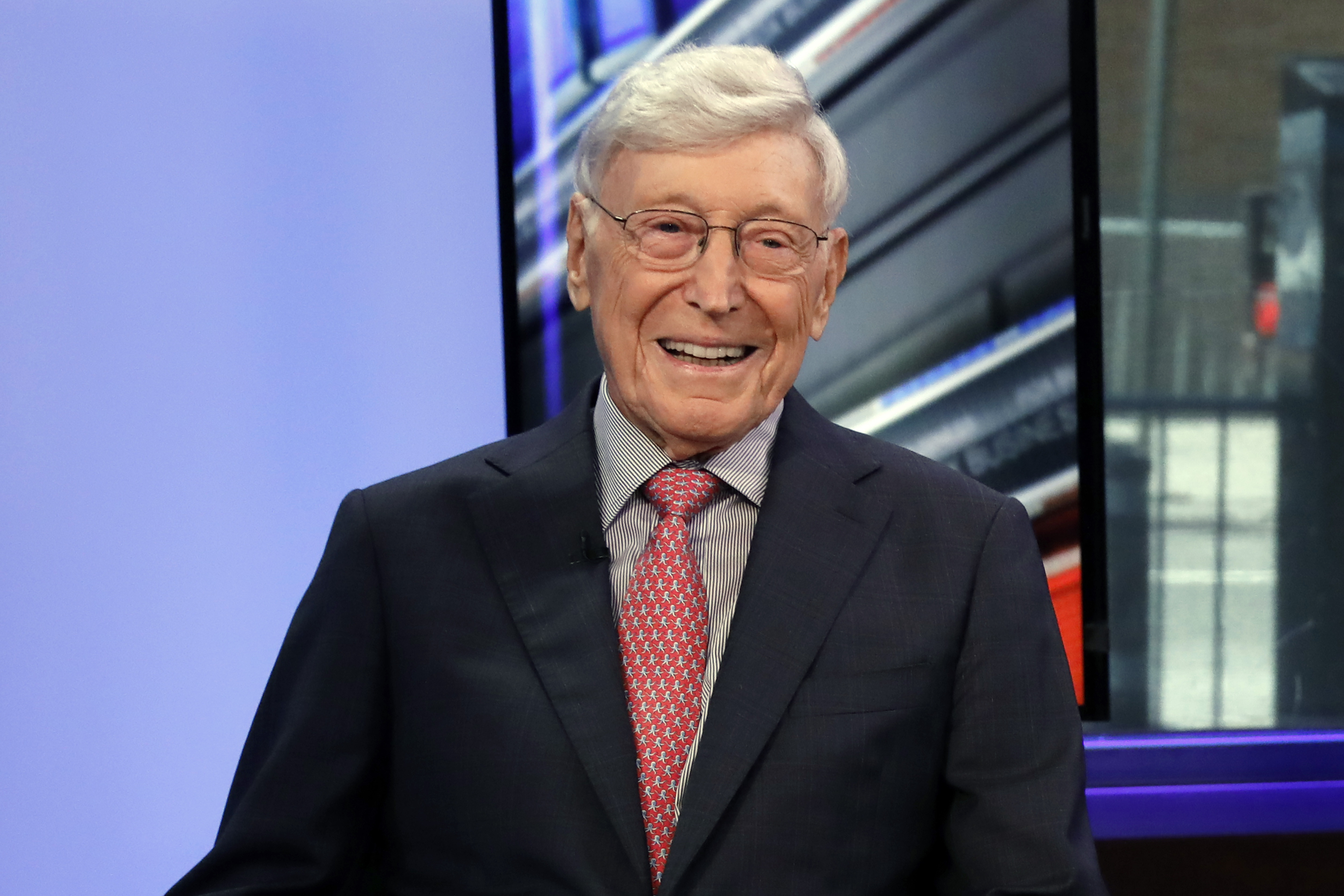 FILE - Home Depot co-founder Bernie Marcus appears on "Cavuto: Coast to Coast," with anchor Neil Cavuto, on the Fox Business Network, in New York, June 24, 2019. (AP Photo/Richard Drew, File)