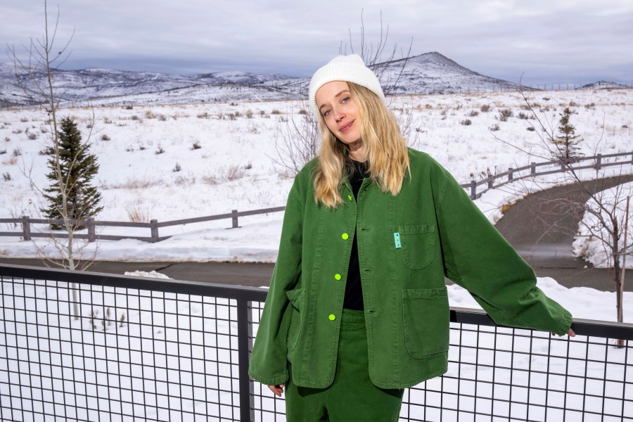 FILE - Megan Park poses for a portrait to promote her film "My Old Ass" during the Sundance Film Festival on Monday, Jan. 22, 2024, in Park City, Utah. (Photo by Charles Sykes/Invision/AP, File)