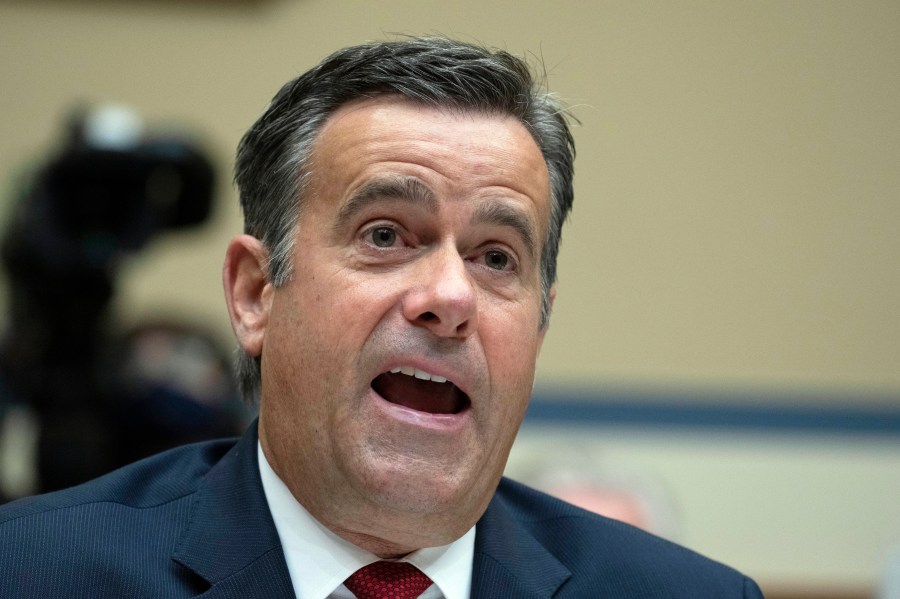 FILE - Former Director of National Intelligence John Ratcliffe, testifies before a hearing April 18, 2023, on Capitol Hill in Washington. (AP Photo/Manuel Balce Ceneta, File)