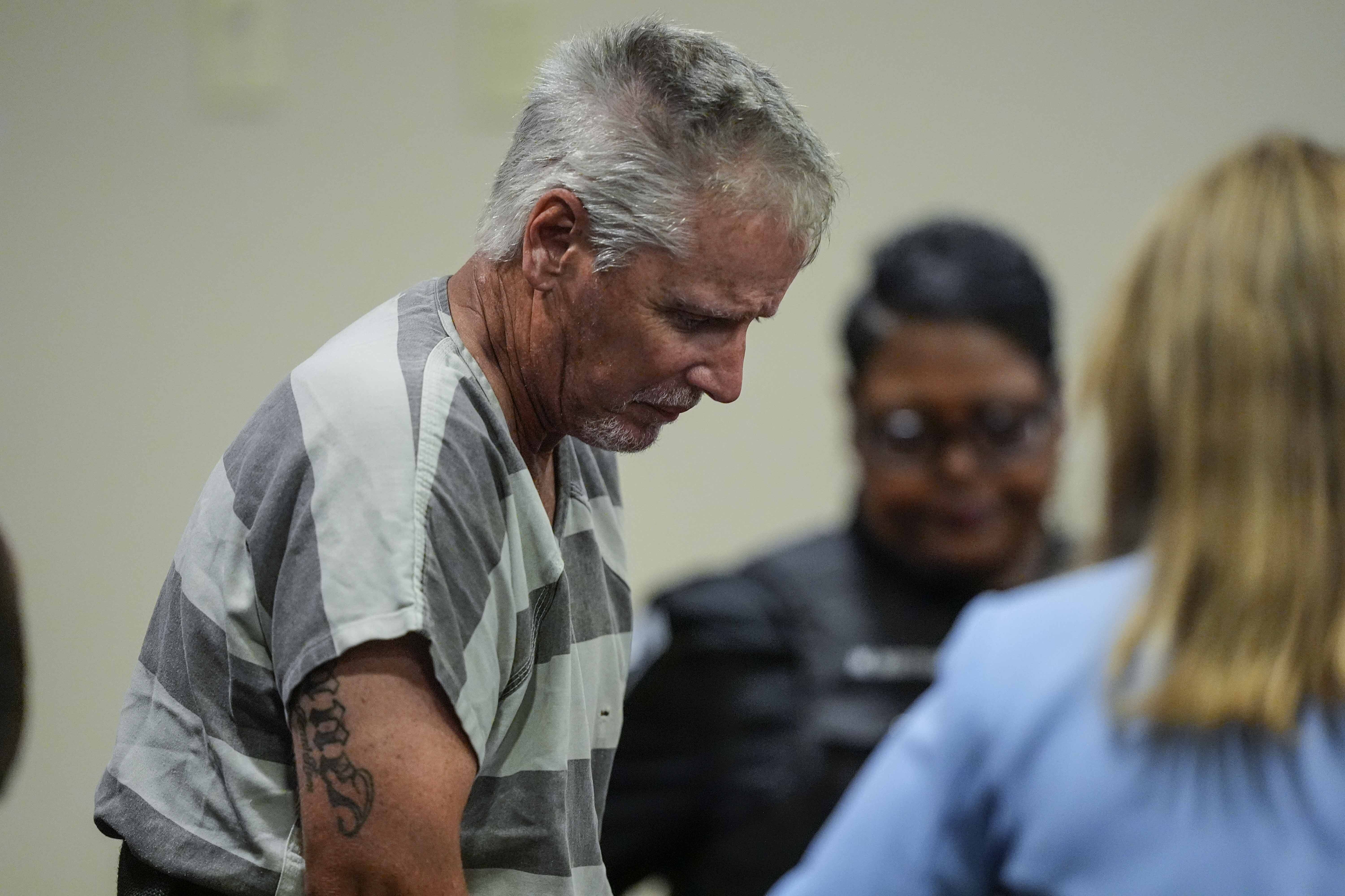 FILE - Colin Gray, the father of Apalachee High School shooter Colt Gray, enters the Barrow County courthouse for his first appearance, Sept. 6, 2024, in Winder, Ga. (AP Photo/Brynn Anderson, Pool, File)