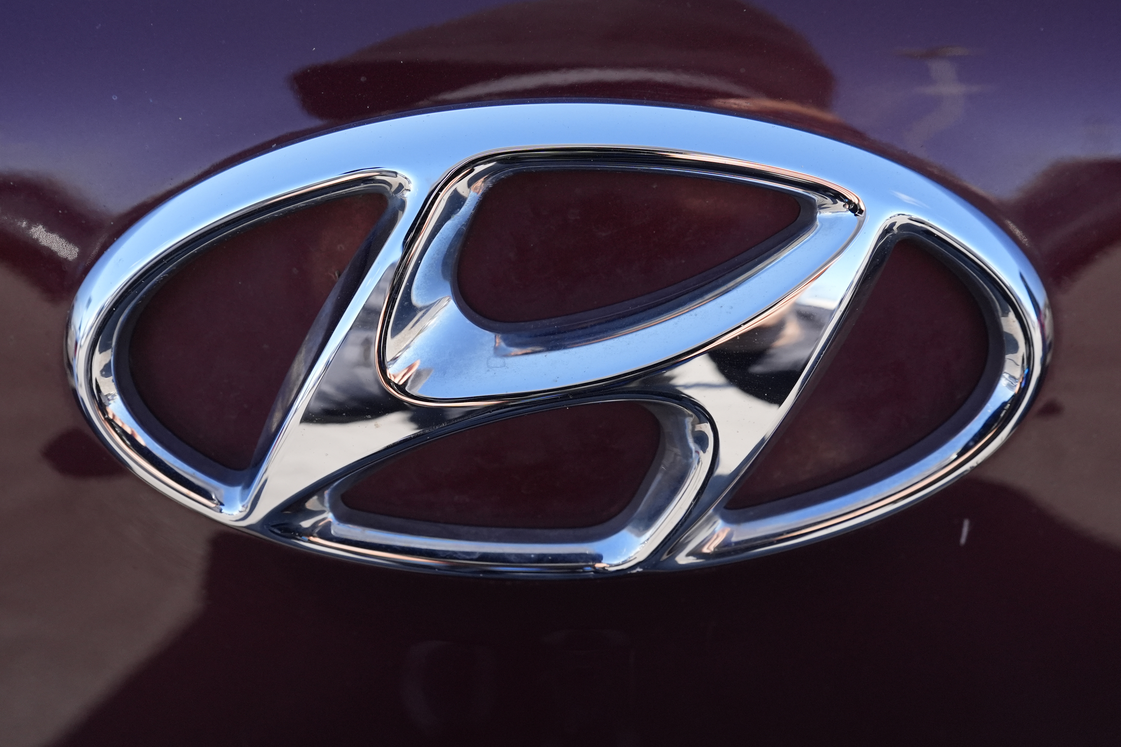 FILE - The Hyundai logo is seen at a new and used vehicles dealership in Palatine, Ill., March 20, 2024. (AP Photo/Nam Y. Huh, File)