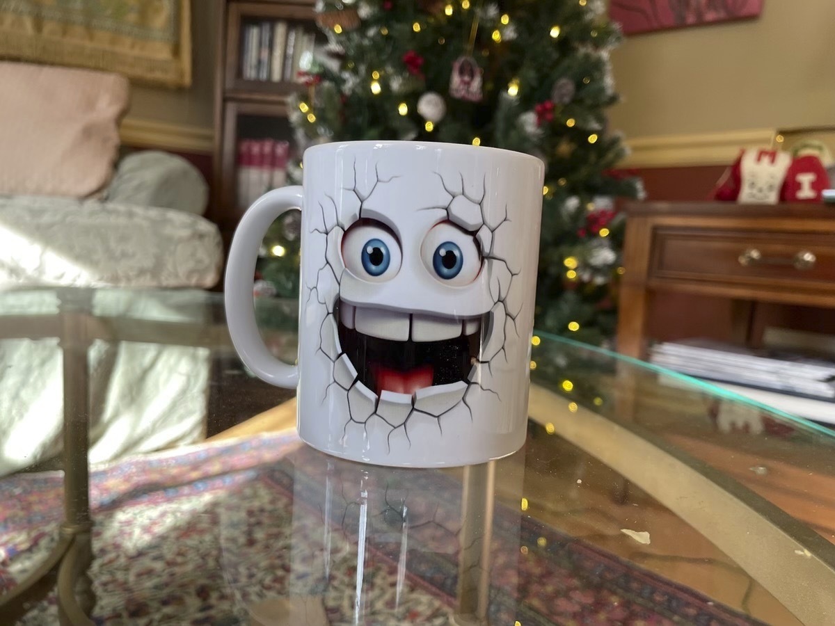 A mug purchased on Temu is shown in Damascus, Md., on Saturday, Nov. 30, 2024. (AP Photo/Haleluya Hadero)