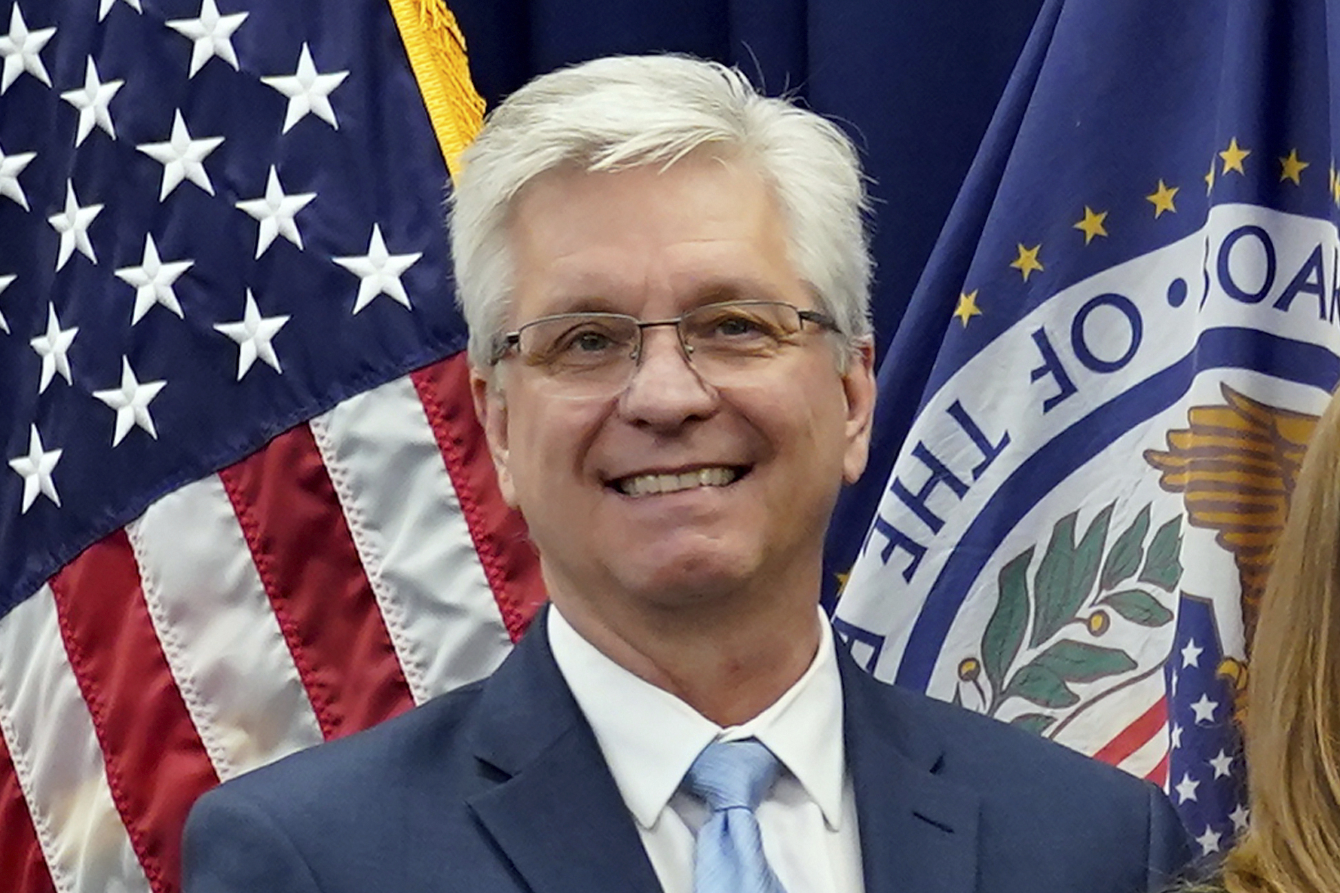 FILE - Federal Reserve Board of Governors member Christopher Waller poses on May 23, 2022, in Washington. (AP Photo/Patrick Semansky, File)