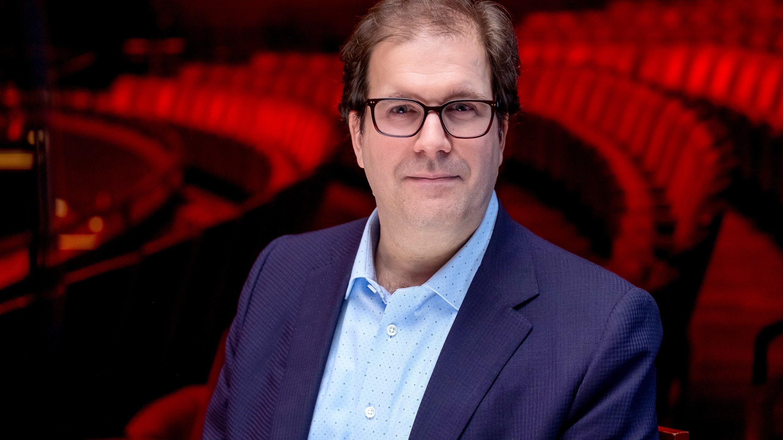 This image released by The Philadelphia Orchestra shows Matías Tarnopolsky in Philadelphia. Tarnopolsky will become president and CEO of the New York Philharmonic on Jan. 1 after four years heading the Philadelphia Orchestra. (Jeff Fusco/The Philadelphia Orchestra via AP)