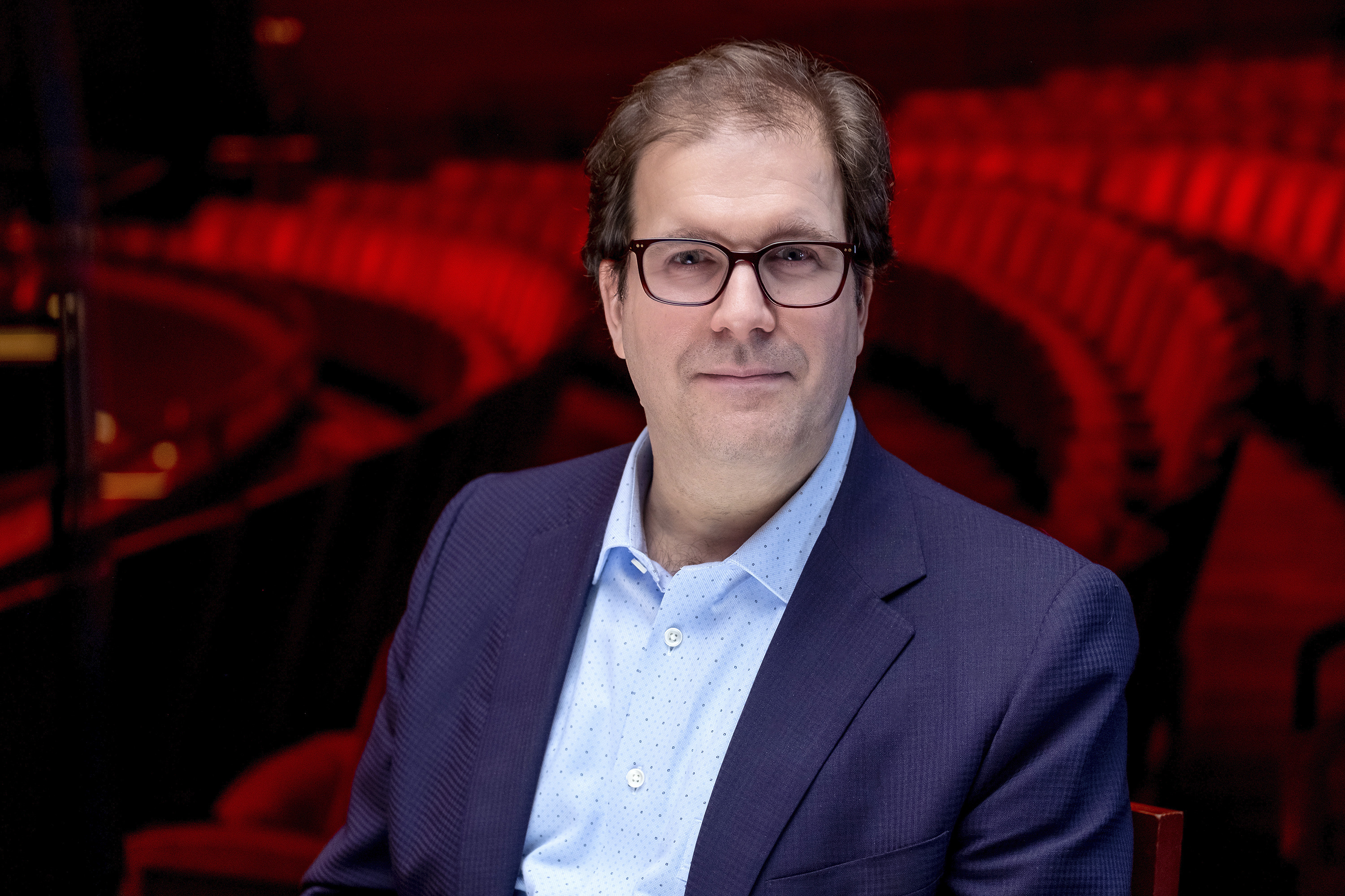 This image released by The Philadelphia Orchestra shows Matías Tarnopolsky in Philadelphia. Tarnopolsky will become president and CEO of the New York Philharmonic on Jan. 1 after four years heading the Philadelphia Orchestra. (Jeff Fusco/The Philadelphia Orchestra via AP)