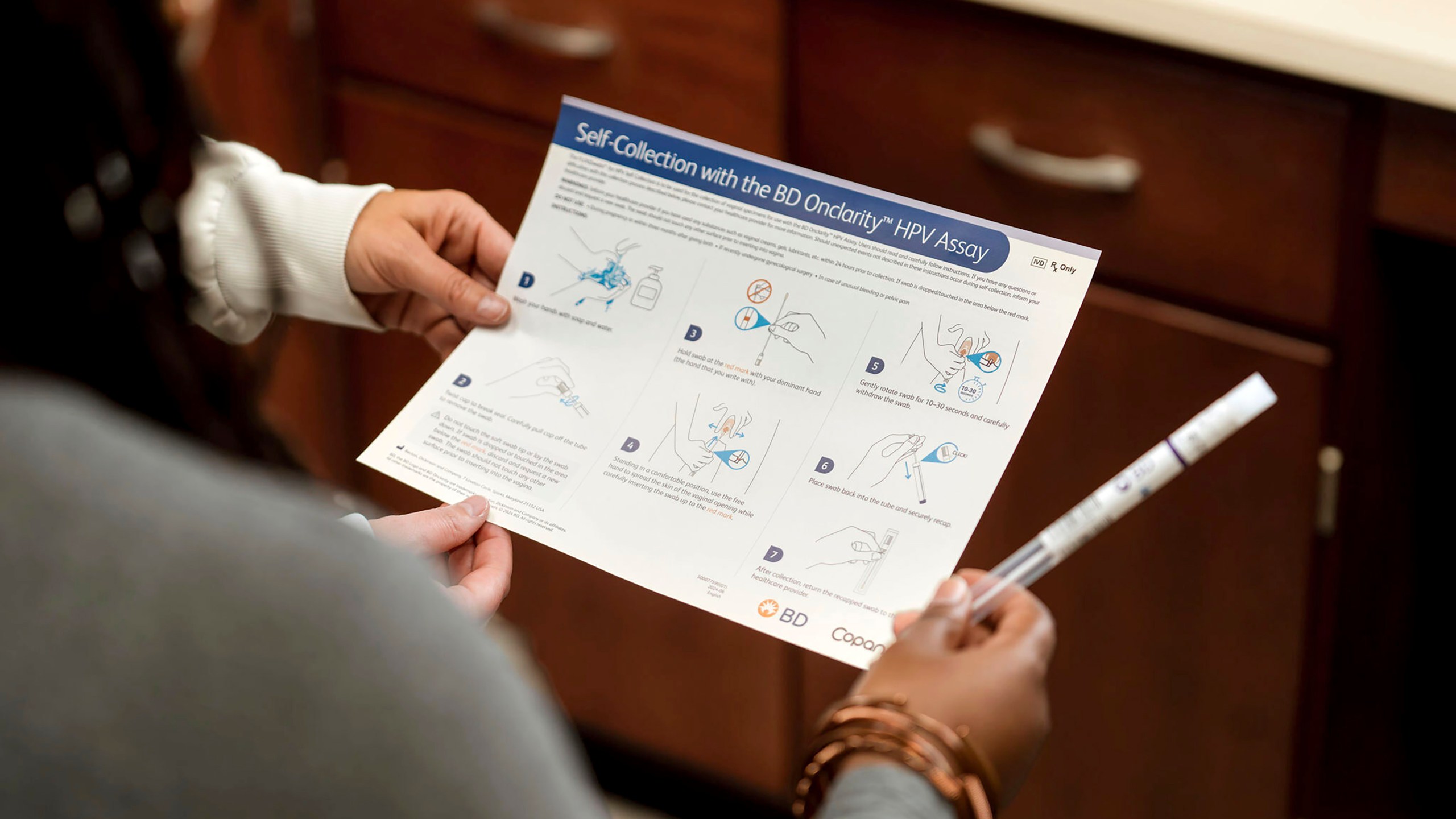 This image provided by BD (Becton, Dickinson and Company) in Dec. 2024 shows the company’s HPV test for cervical cancer screening. (Becton, Dickinson and Company via AP)