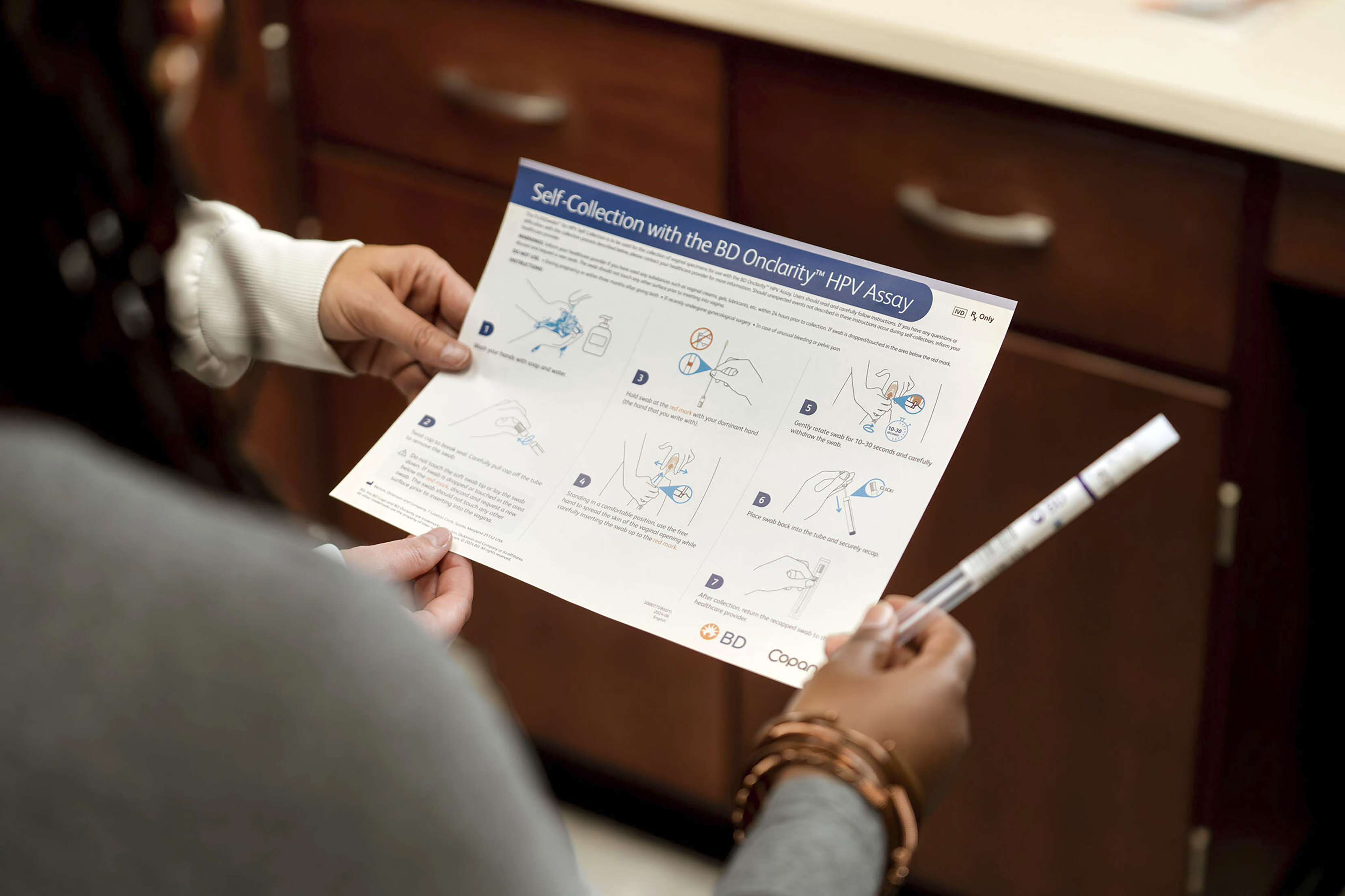 This image provided by BD (Becton, Dickinson and Company) in Dec. 2024 shows the company’s HPV test for cervical cancer screening. (Becton, Dickinson and Company via AP)