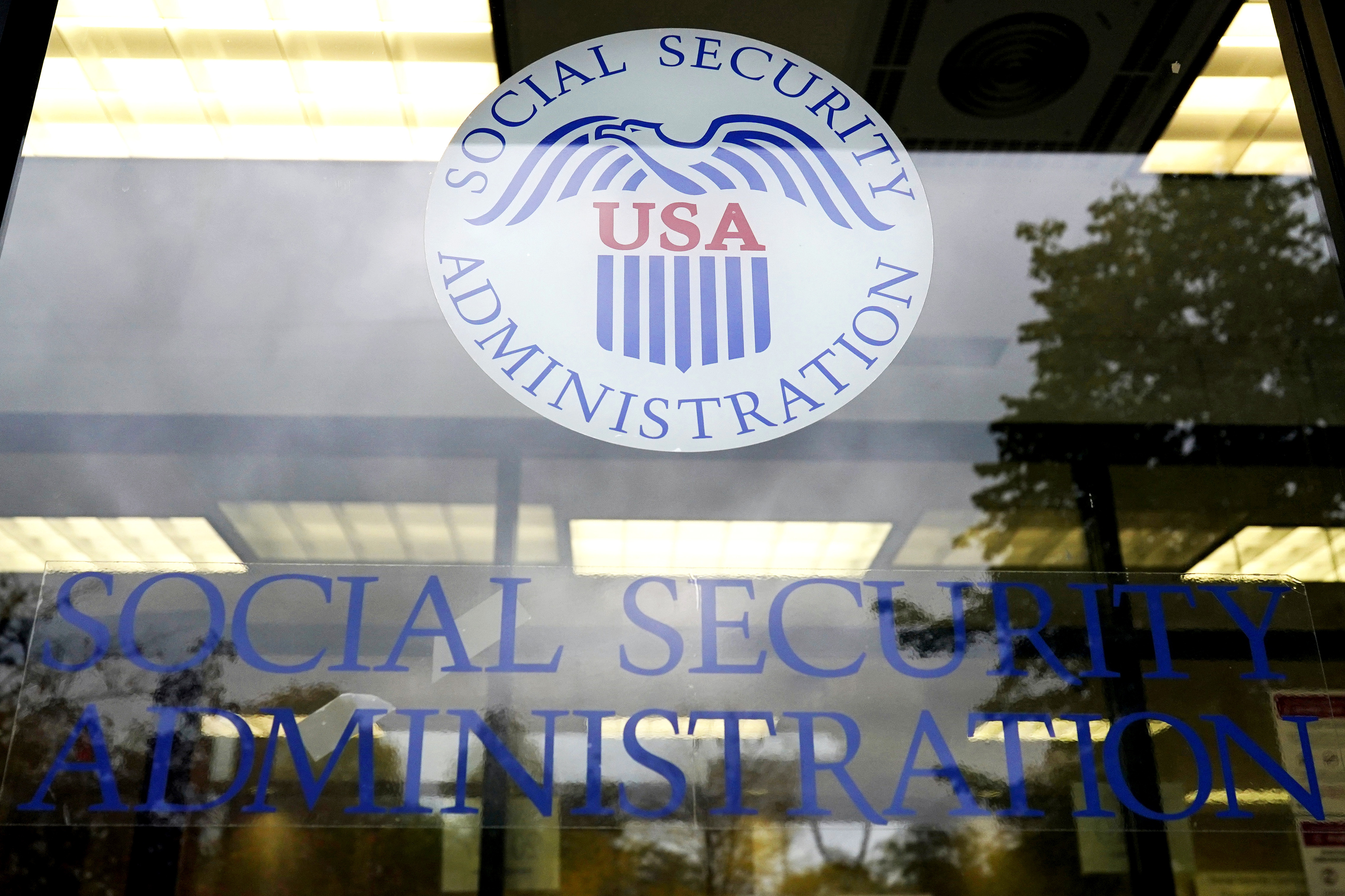 FILE - The Social Security Administration office is seen in Mount Prospect, Ill., Oct. 12, 2022.(AP Photo/Nam Y. Huh, File)