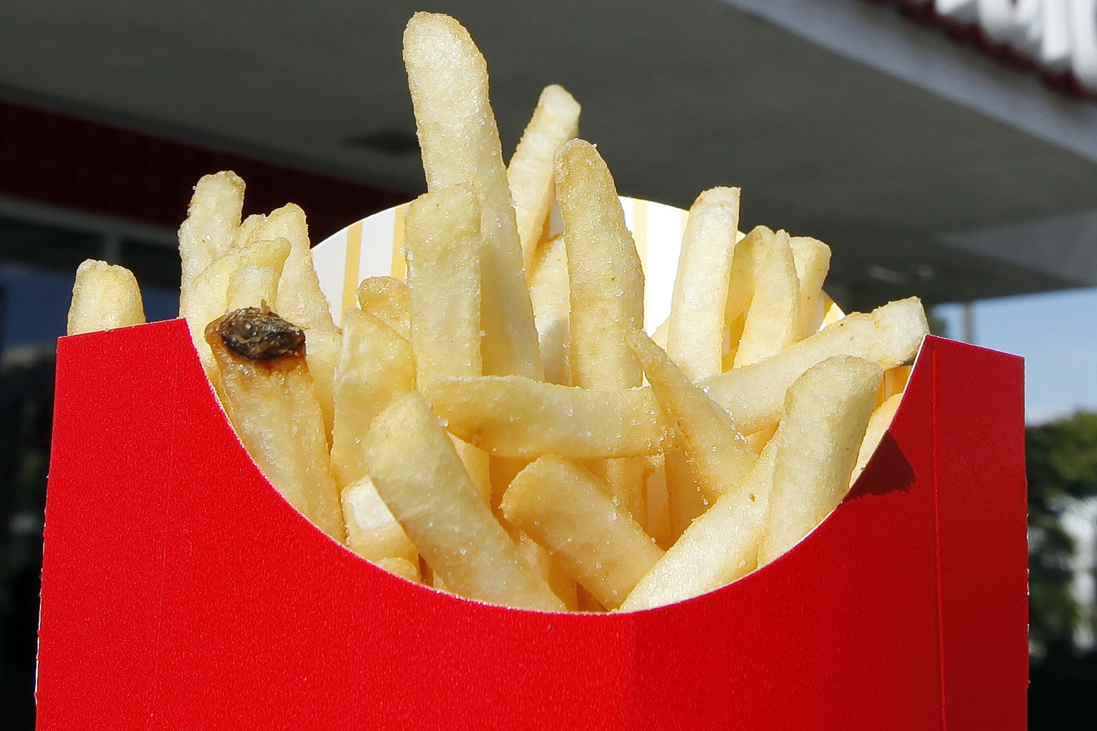 FILE - A large order of french fries is shown at a McDonald's on May 25, 2010 in downtown Los Angeles. (AP Photo/Richard Vogel, File)