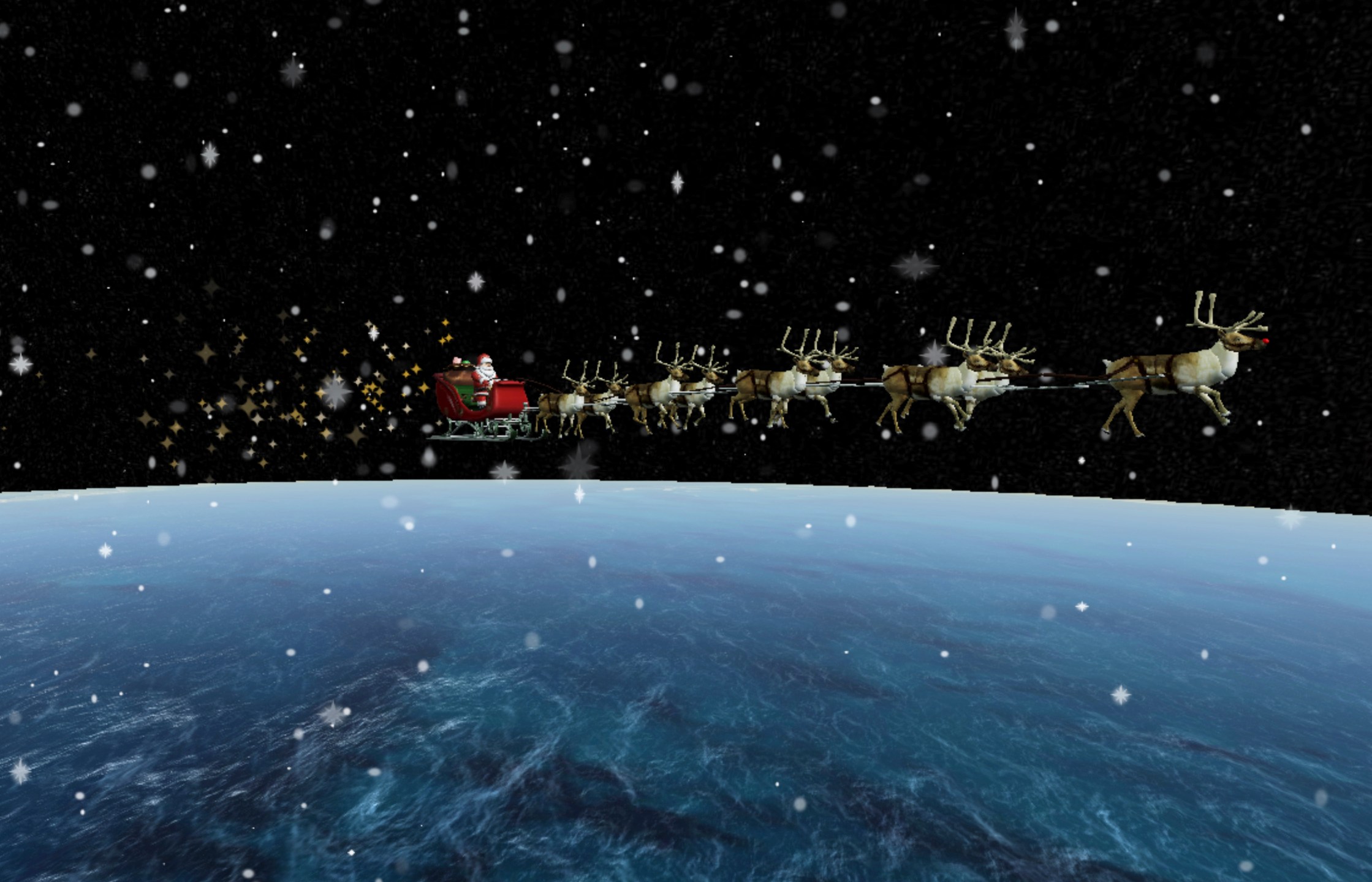 FILE - This image provided by NORAD — the North American Aerospace Defense Command, responsible for monitoring and defending the skies above North America — shows NORAD's Santa Tracker. (NORAD via AP, File)