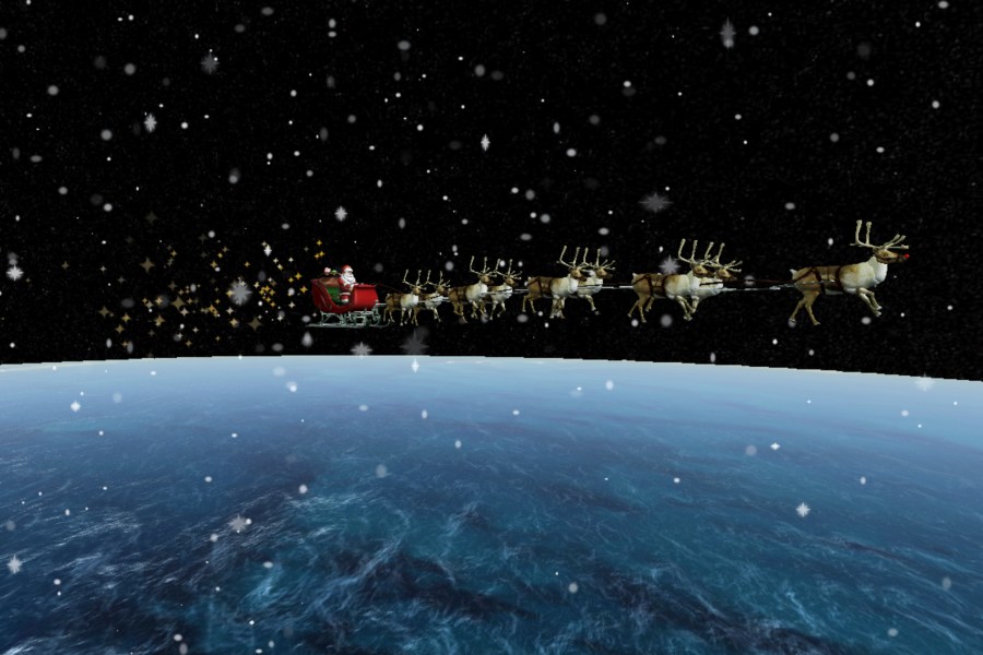 FILE - This image provided by NORAD — the North American Aerospace Defense Command, responsible for monitoring and defending the skies above North America — shows NORAD's Santa Tracker. (NORAD via AP, File)