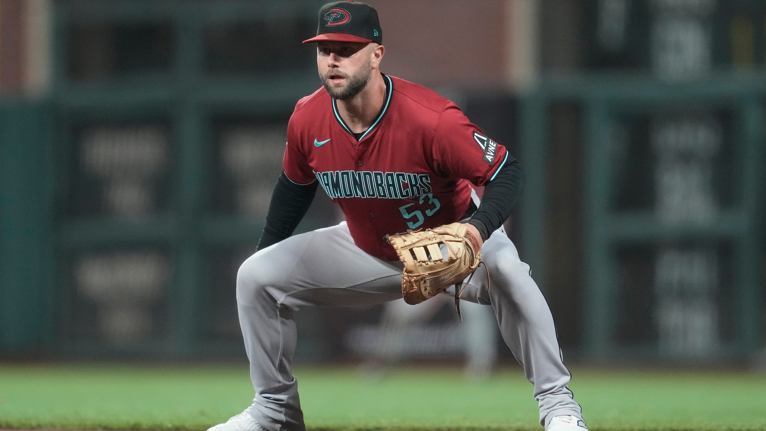 FILE - Arizona Diamondbacks first baseman Christian Walker during a baseball game against the San Francisco Giants in San Francisco, Wednesday, Sept. 4, 2024.(AP Photo/Jeff Chiu, File)