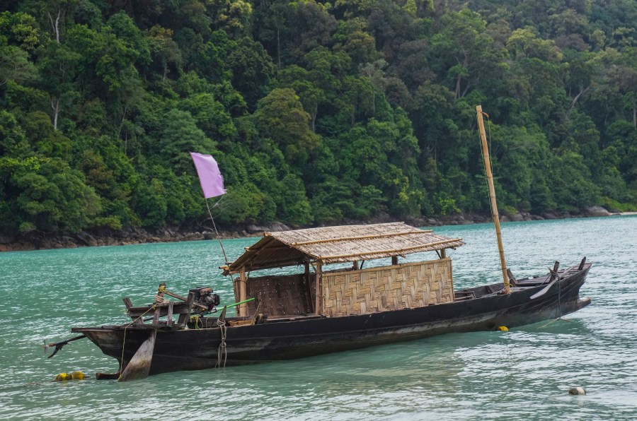 A Kabang boat is docked on Surin Islands, Phang Nga Province, Thailand, Thursday, Dec. 12, 2024. (AP Photo/Sakchai Lalit)