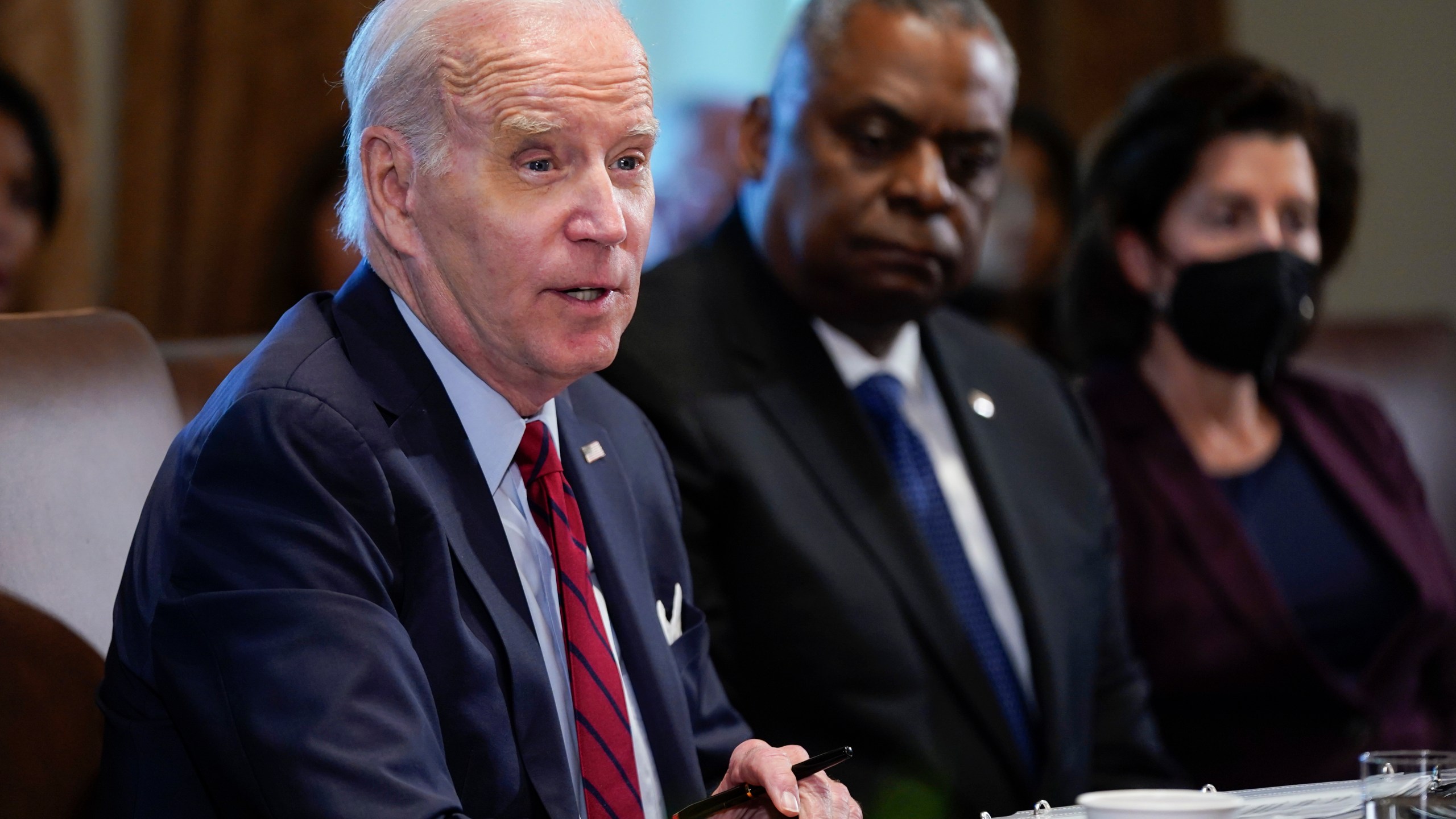 FILE - President Joe Biden speaks during a cabinet meeting at the White House, Jan. 5, 2023, in Washington. (AP Photo/Patrick Semansky, File)