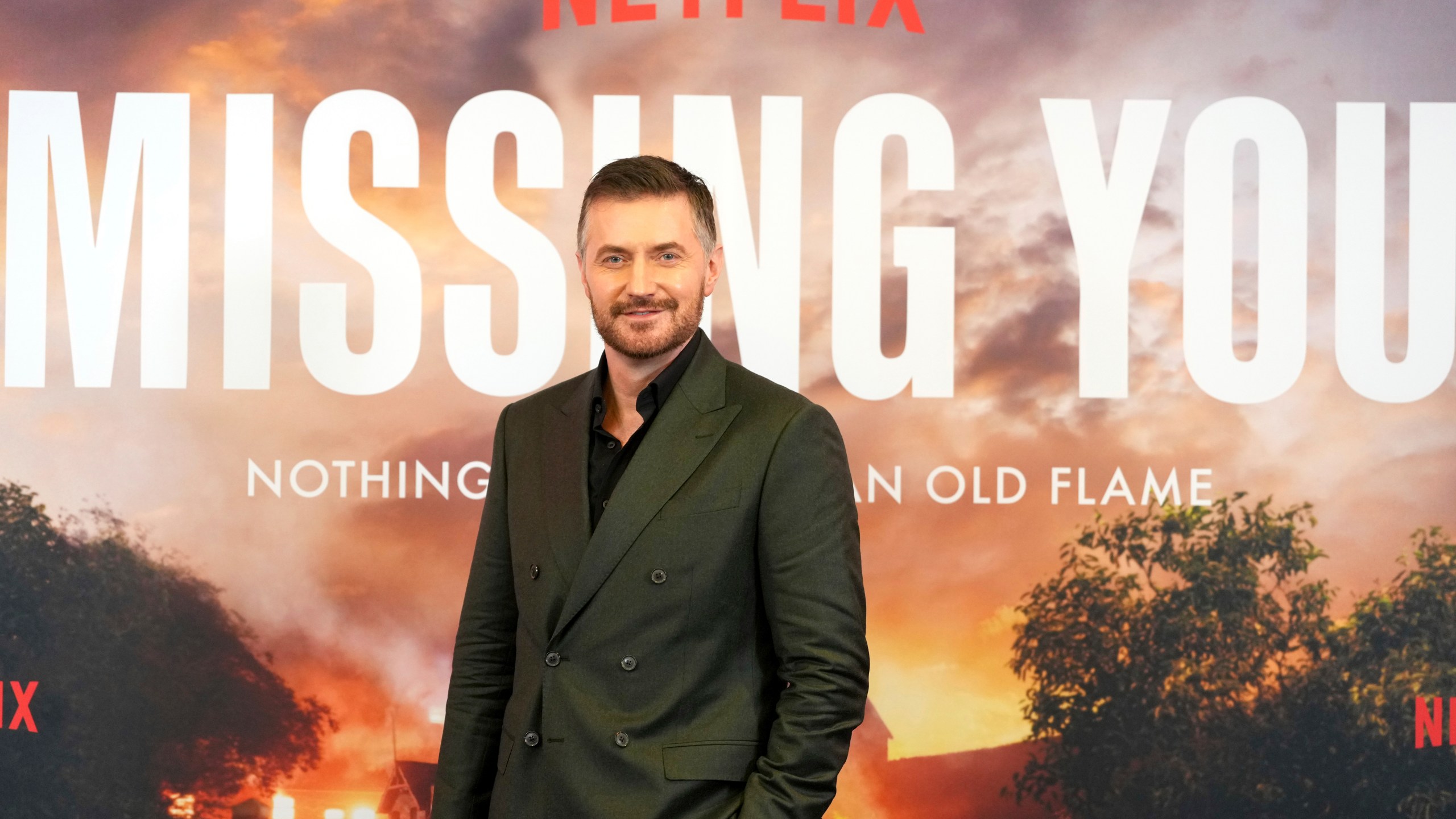 Richard Armitage poses for photographers at a photo call for the television series Missing You, Wednesday, Nov. 6, 2024, in London. (AP Photo/Kirsty Wigglesworth)