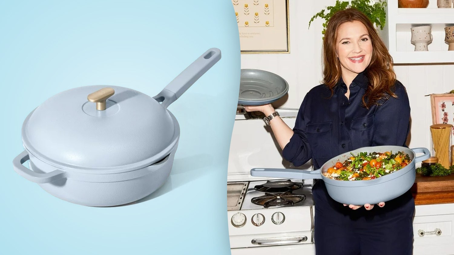 Walmart / Drew Barrymore’s Hero Pan makes elegant, trendy cookware affordable