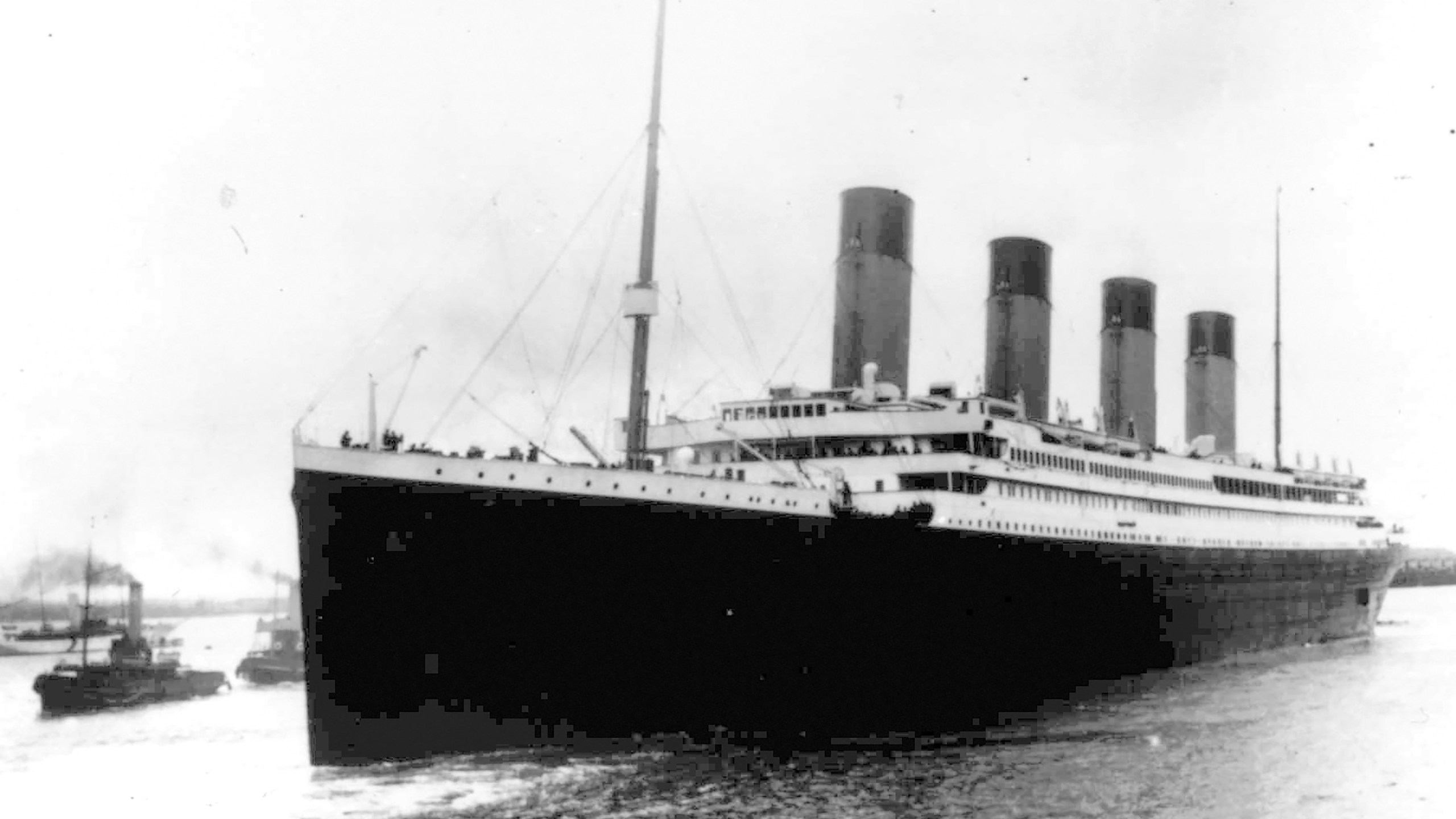 FILE - The Titanic leaves Southampton, England, April 10, 1912, on her maiden voyage. (AP Photo, File)