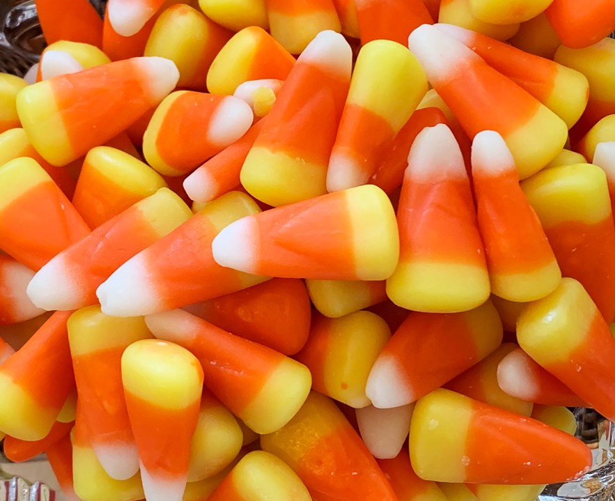 FILE - This image shows a pile of candy corn in Westchester County, N.Y., Oct. 23, 2023. (AP Photo/Julia Rubin, File)