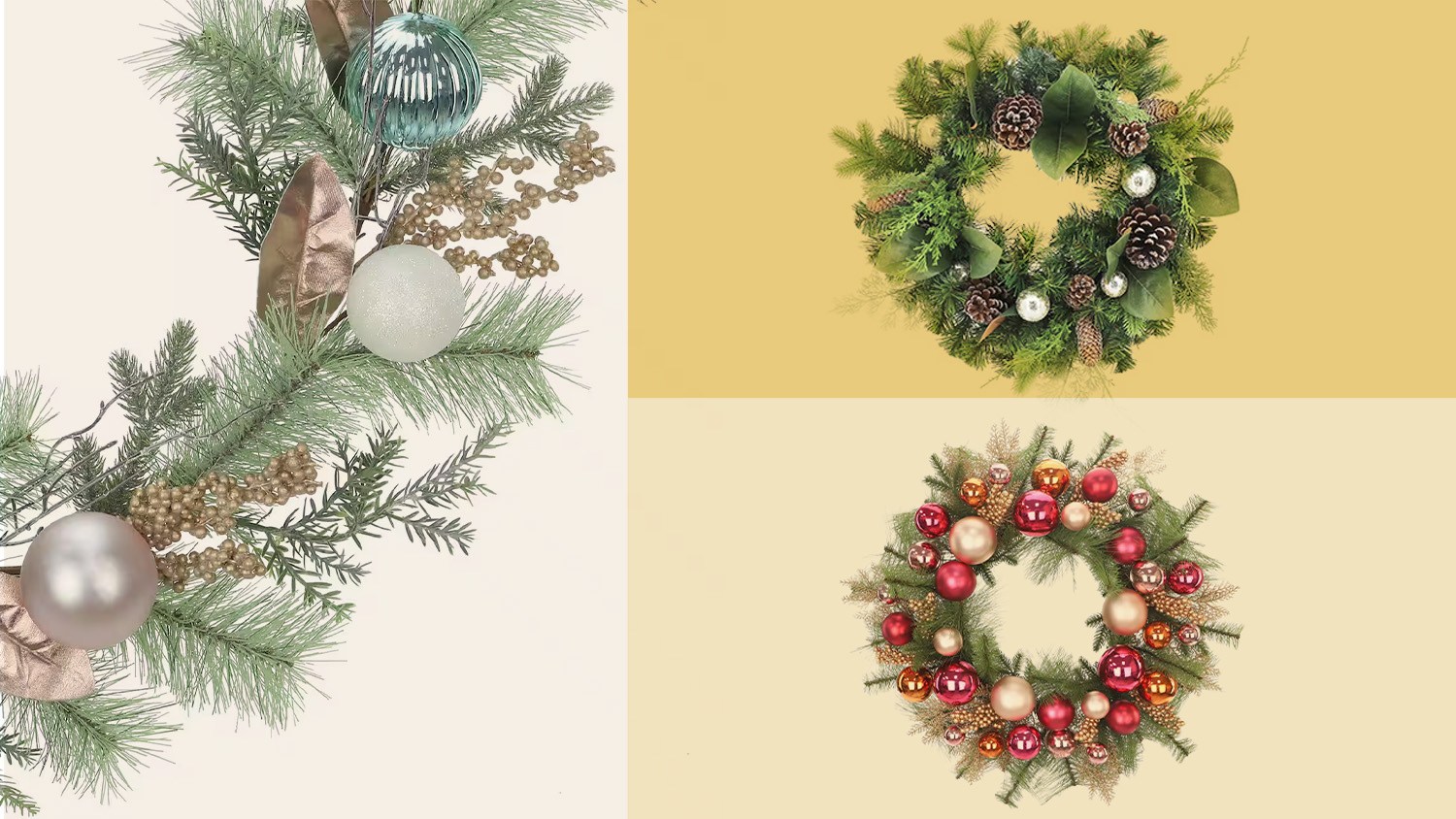 BestReviews illustration / Michaels has 80% off holiday wreaths and garlands, so plan ahead and shop now