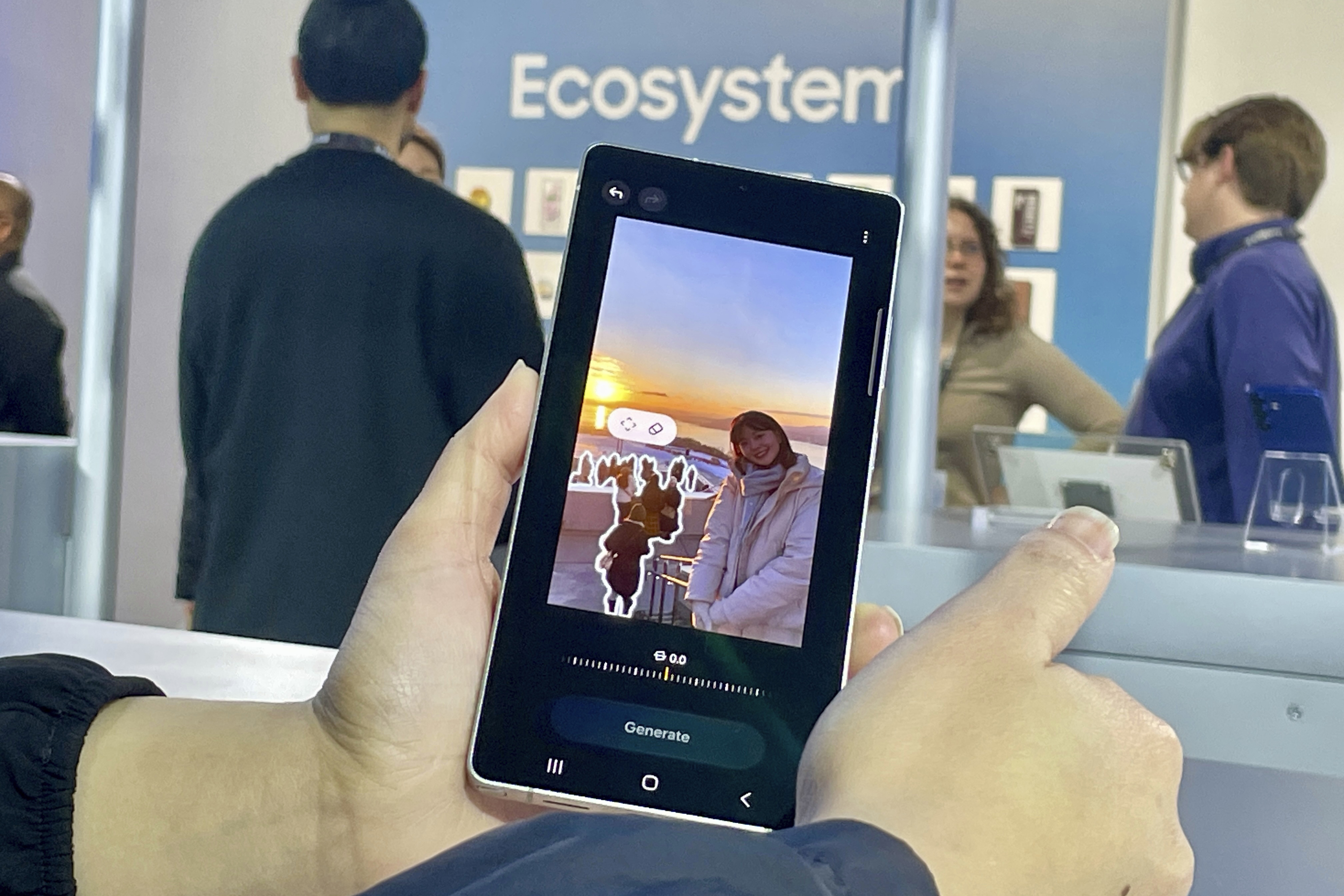 The new line of Samsung Galaxy S25 phones, with advanced camera and artificial intelligence capabilities, are unveiled at a media preview event in San Jose, Calif. on Tuesday, Jan. 21, 2025. (AP Photo/Haven Daily)