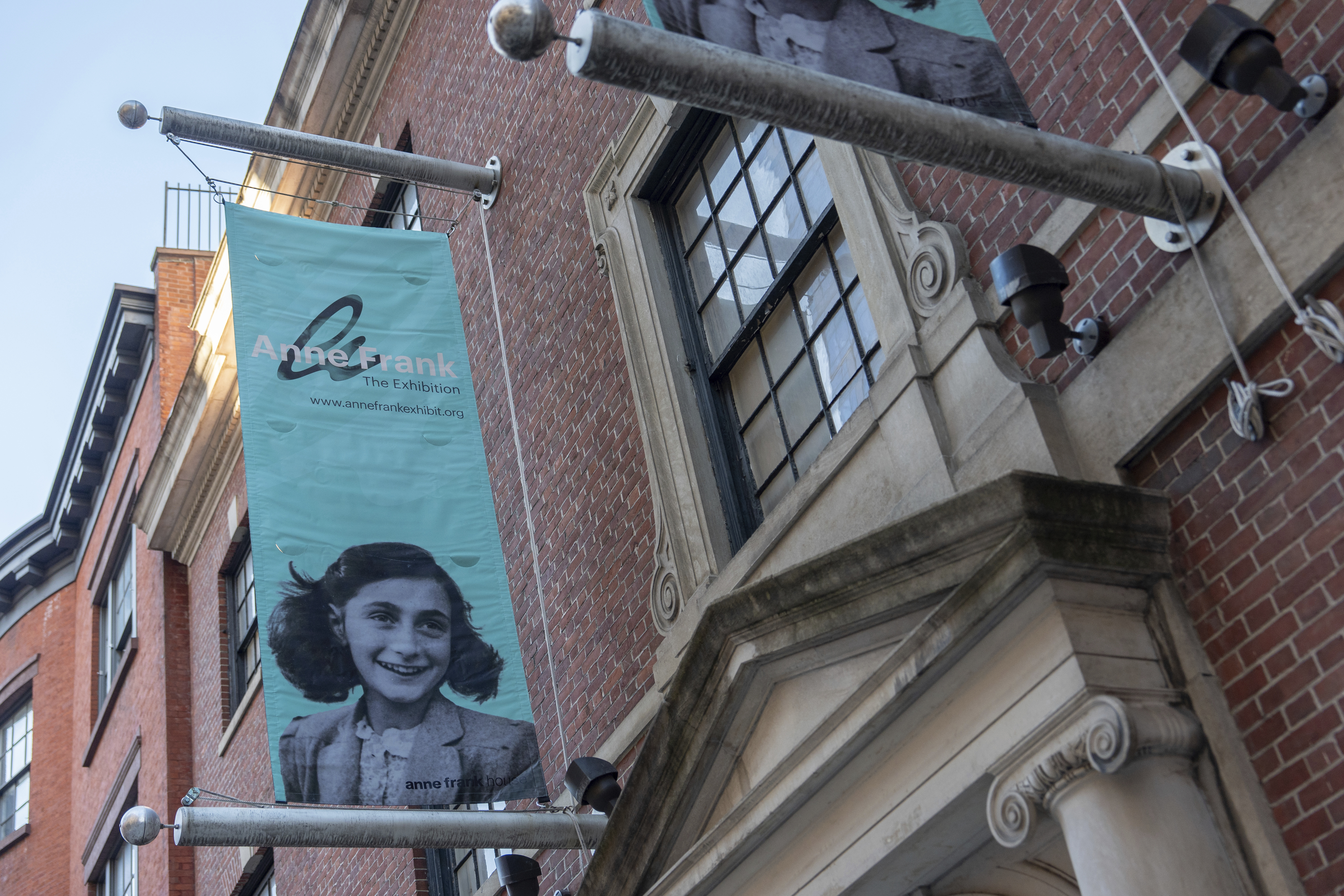 The "Anne Frank the Exhibition" during its opening on International Holocaust Remembrance Day at the Center for Jewish History, Monday, Jan. 27, 2025, in New York. (AP Photo/Julia Demaree Nikhinson)